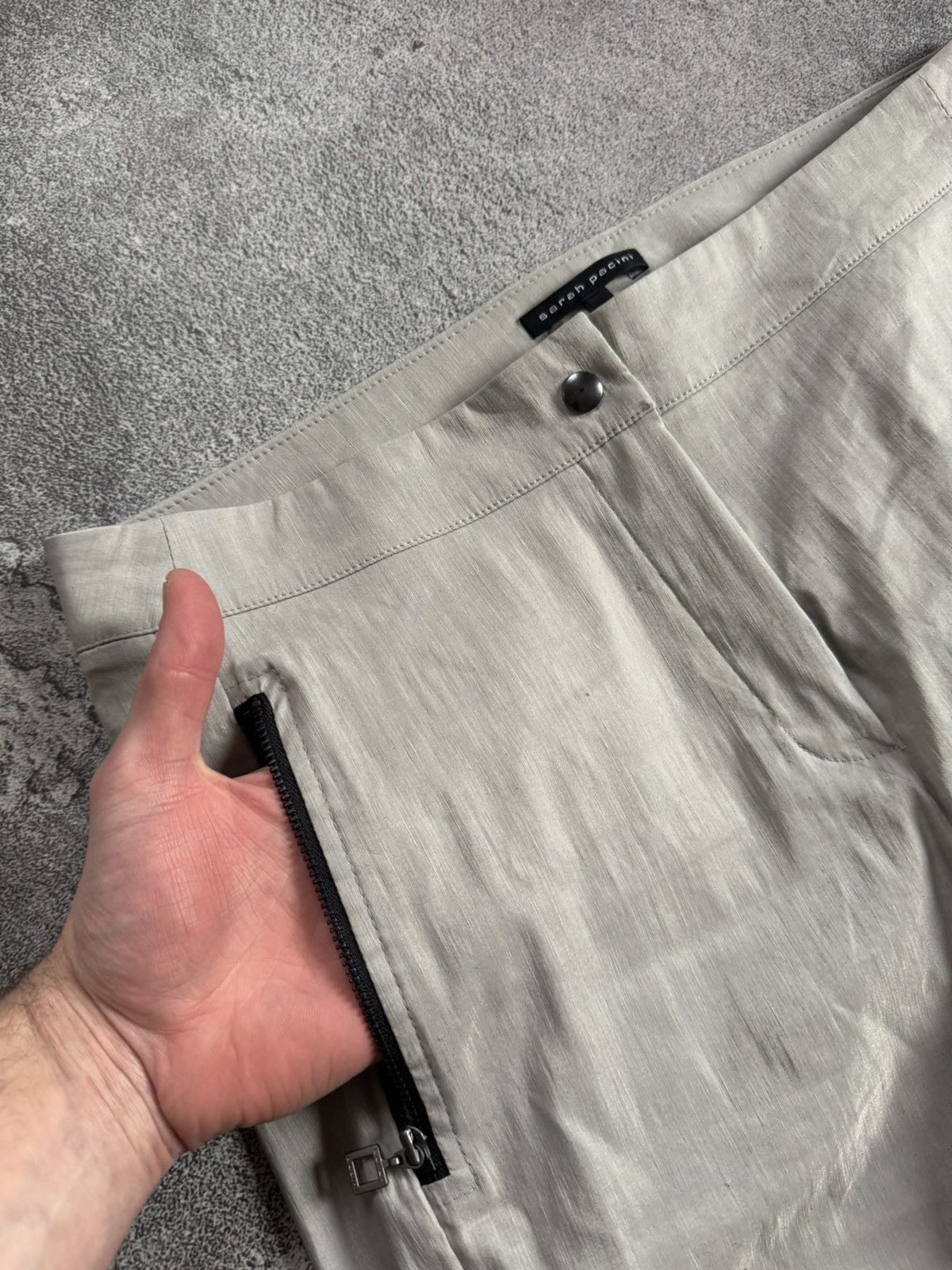 Sarah Pacini Sarah Pacini 2size pants trousers chinos avantgarde flared Size 26" / US 2 / IT 38 - 4 Thumbnail