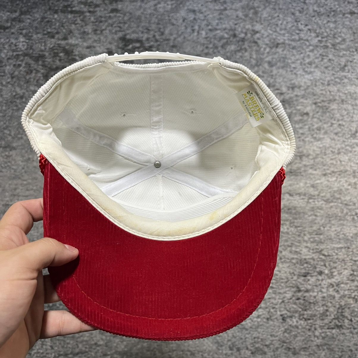 Vintage Vintage 90s Stroh's Beer Corduroy Snapback Hat Size ONE SIZE - 7 Thumbnail