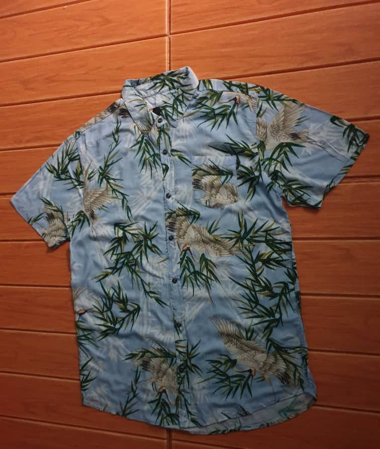Japanese Brand Rusty bird Japanese style Hawaiian shirt Size US M / EU 48-50 / 2 - 5 Thumbnail