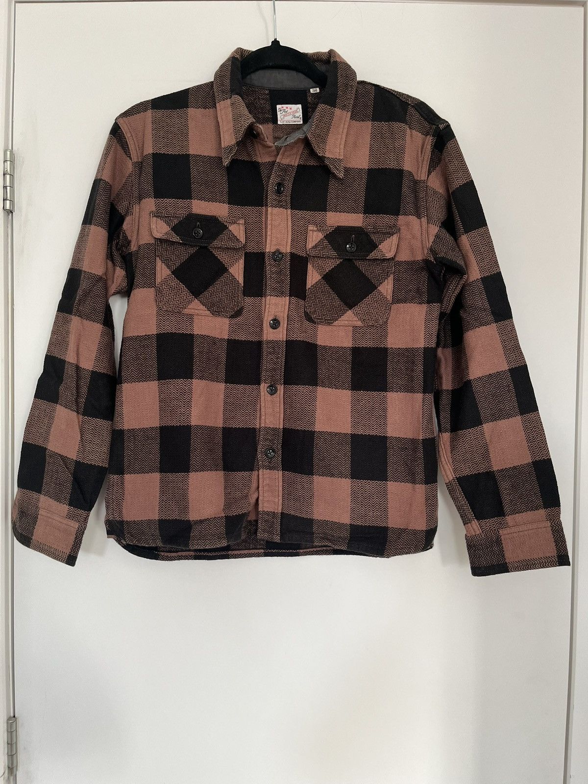 The Flat Head The Flat head - Block Check Flannel Shirt Size US S / EU 44-46 / 1 - 1 Thumbnail