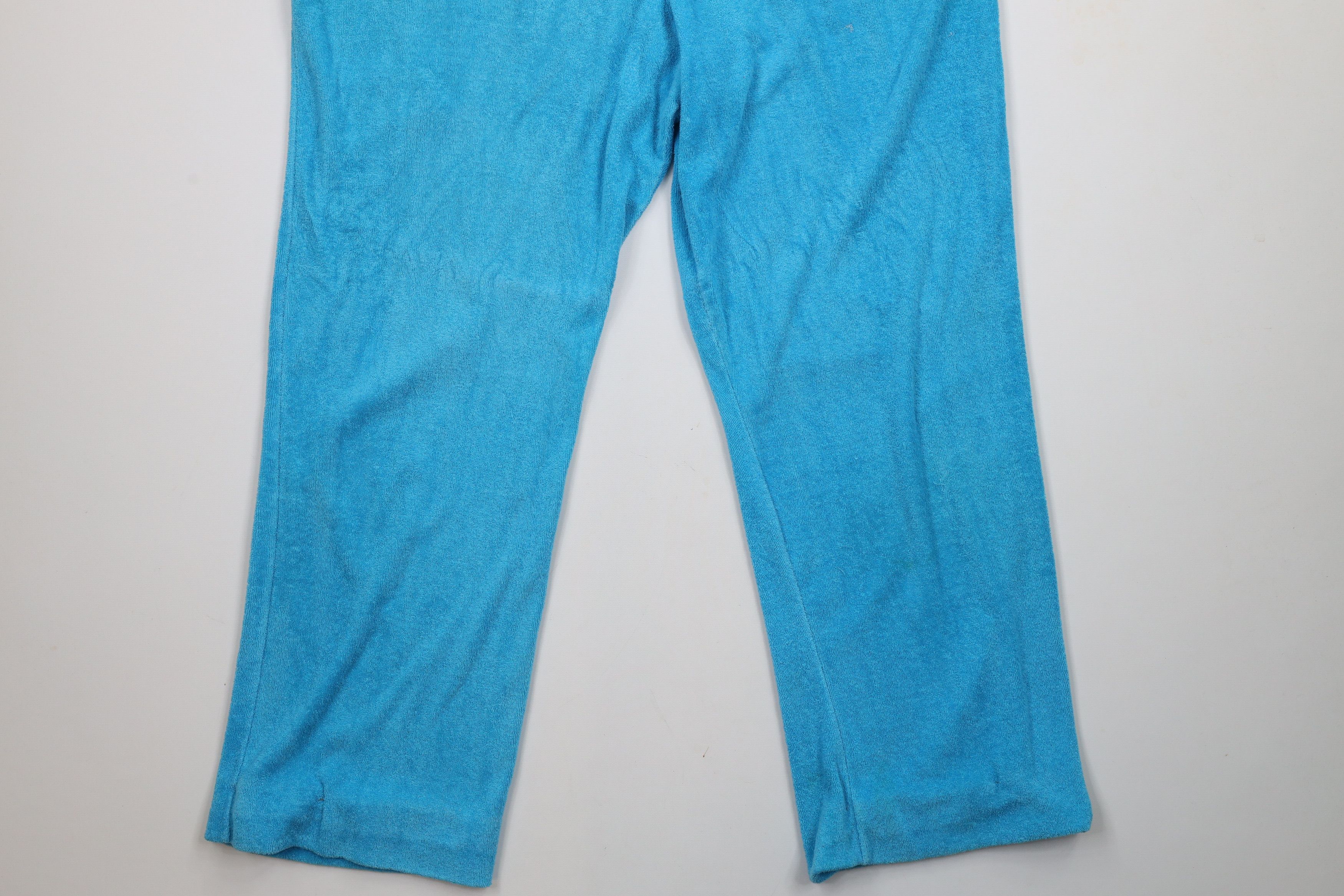 Vintage Vintage 70s Streetwear Terry Cloth Bell Bottoms Pants USA Size 38" / US 16 / IT 52 - 14 Thumbnail