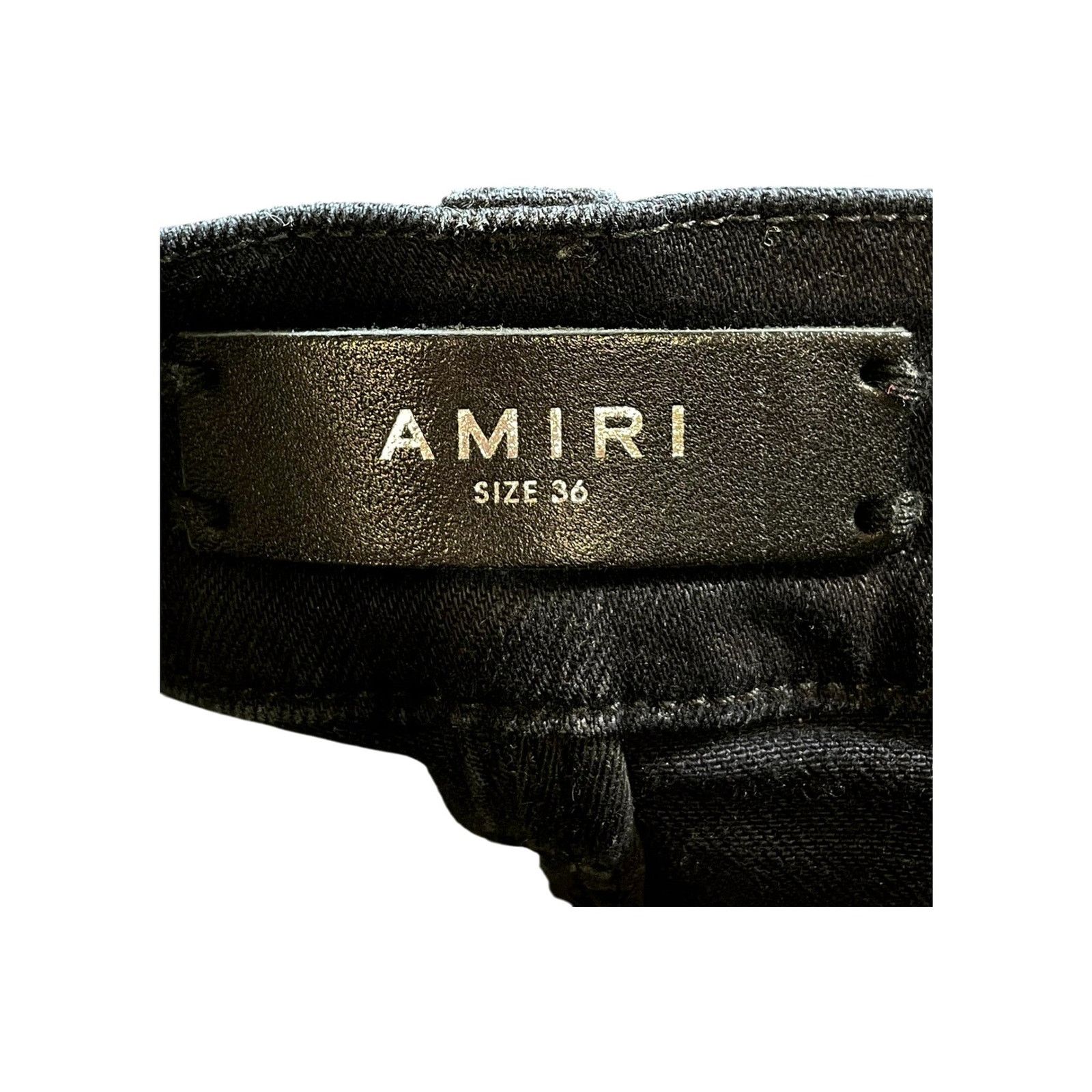 Amiri Amiri MX1 Paisley Patch Black & Brown Jeans Size US 36 / EU 52 - 6 Thumbnail