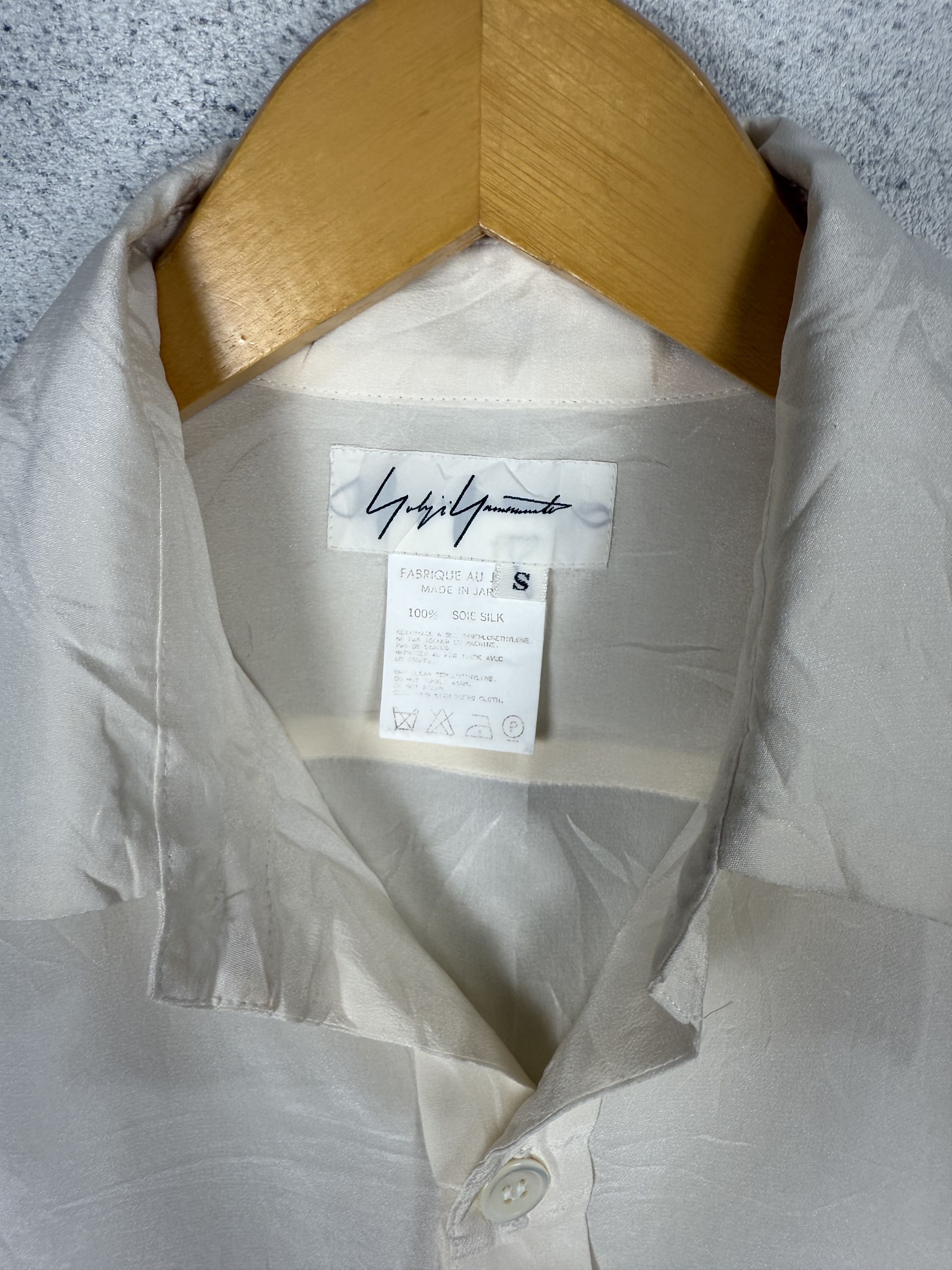 Yohji Yamamoto Yohji Yamamoto Silk Shirt Size US S / EU 44-46 / 1 - 6 Thumbnail