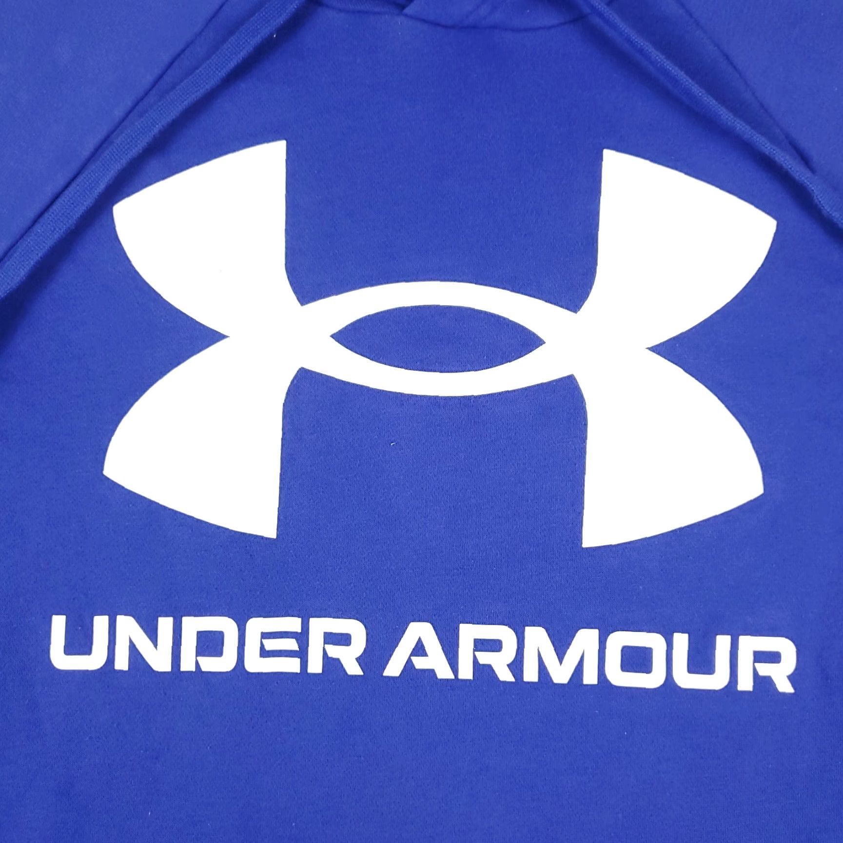 Under Armour VINTAGE Under Armour Hoodie Pullover Men's Medium Blue Sports Sweatshirt All Seasons Size US M / EU 48-50 / 2 - 2 Thumbnail