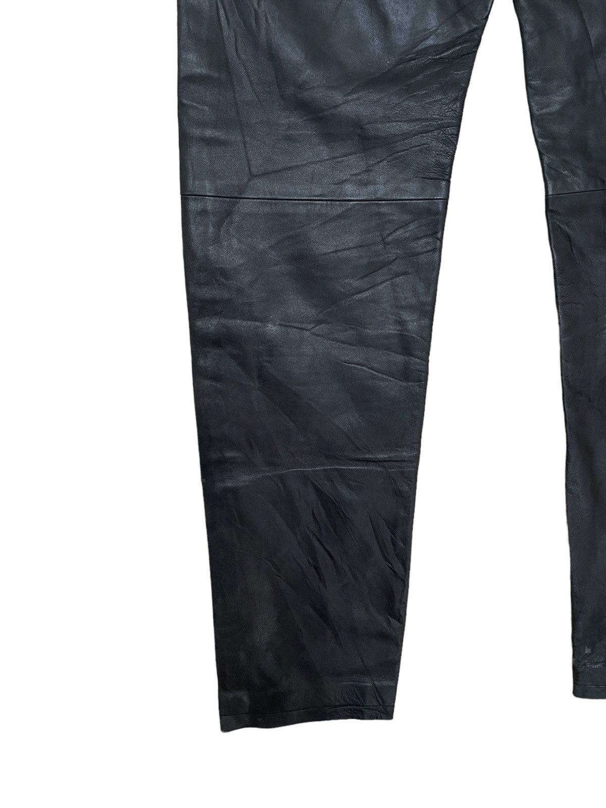 Vintage × agnes b. Vintage Brand Agnes B Leather Pants 1990s Size US 38 / EU 54 - 3 Thumbnail