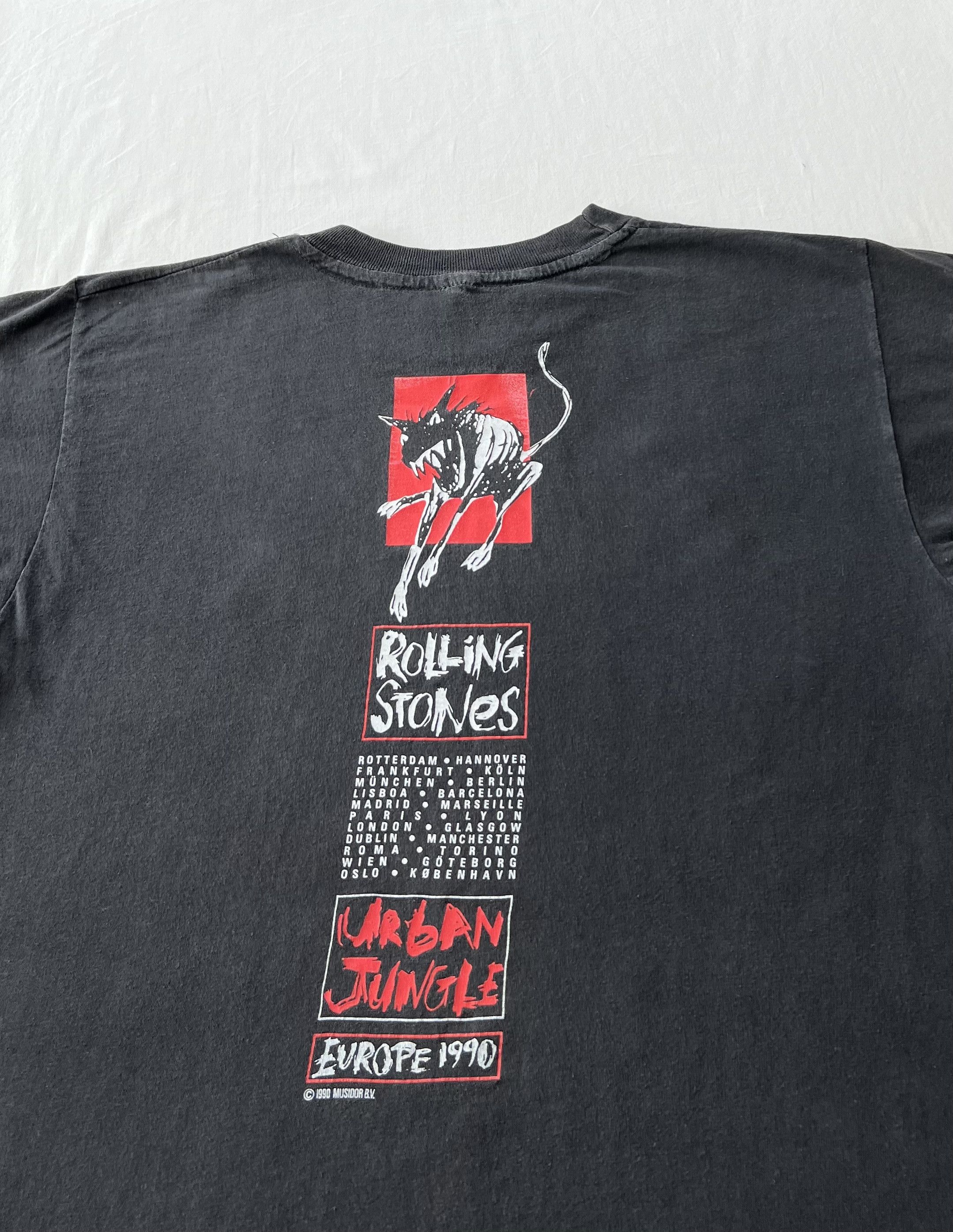 Band Tees Vintage 1989 The Rolling Stones Urban Jungle 1990 T-shirt Size US L / EU 52-54 / 3 - 12 Thumbnail