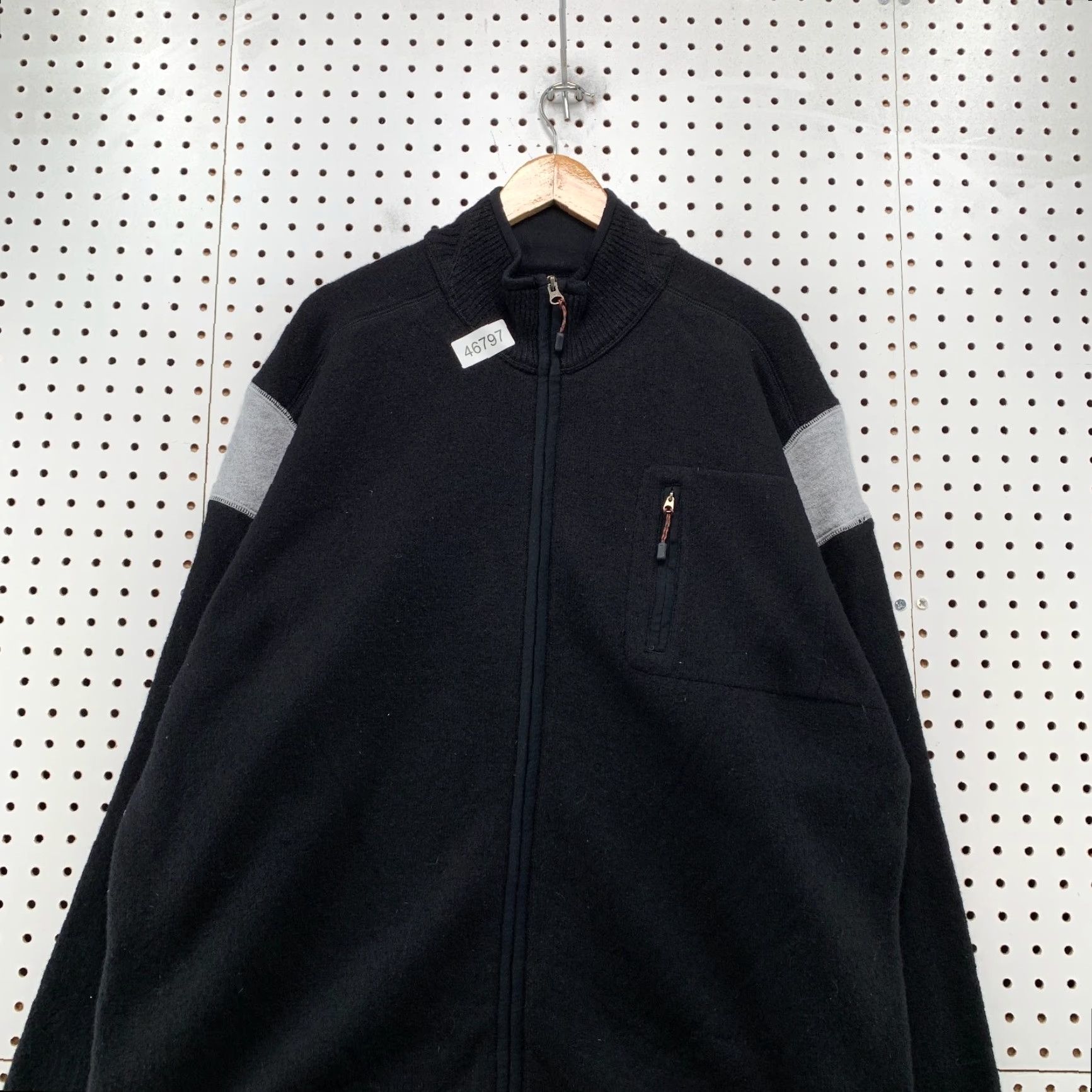 Eddie Bauer Eddie Bauer Sport Merino Wool Sweater Jacket Mens XL Black Heavyweight Sweater Size US XL / EU 56 / 4 - 4 Thumbnail