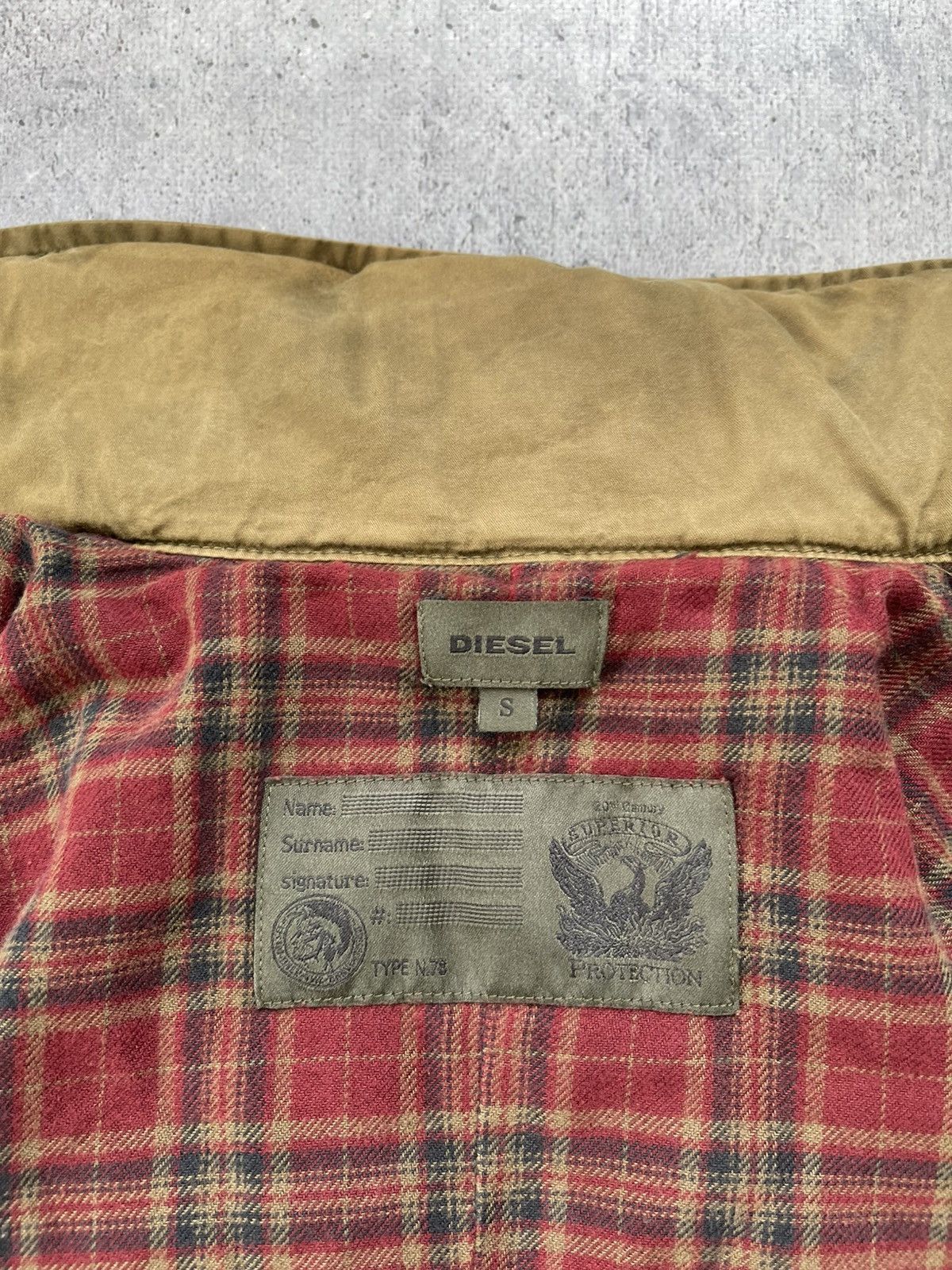 Other Y2K Vintage Diesel Multi-pocket Khaki Faded Jacket Size US S / EU 44-46 / 1 - 22 Thumbnail