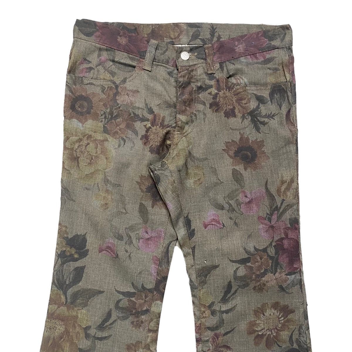 Tornado Mart Tornado Mart Floral Flare Jeans Size US 32 / EU 48 - 3 Thumbnail