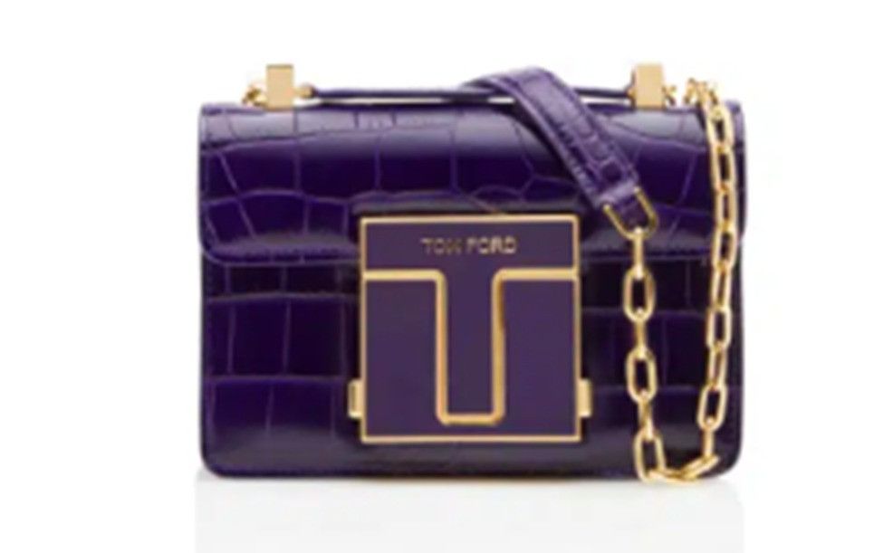 Tom Ford o1loc1c1224 L1384E Size: OS / Shoulder Bag in Dark Purple Size ONE SIZE - 1 Thumbnail