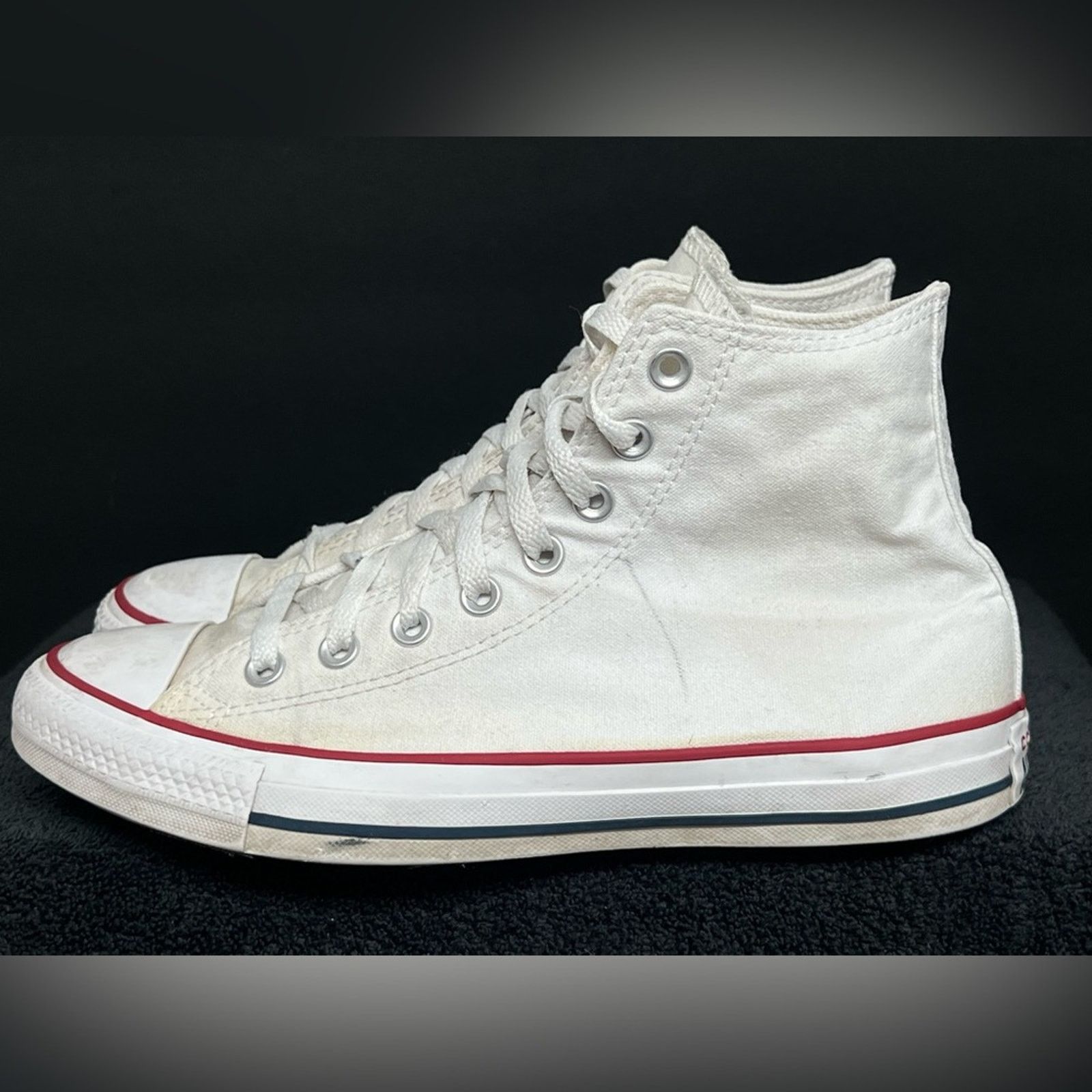 Converse Converse Unisex CT All Star Hi M7650 White Shoes M7.5 W9.5 Size US 9.5 / IT 39.5 - 3 Thumbnail