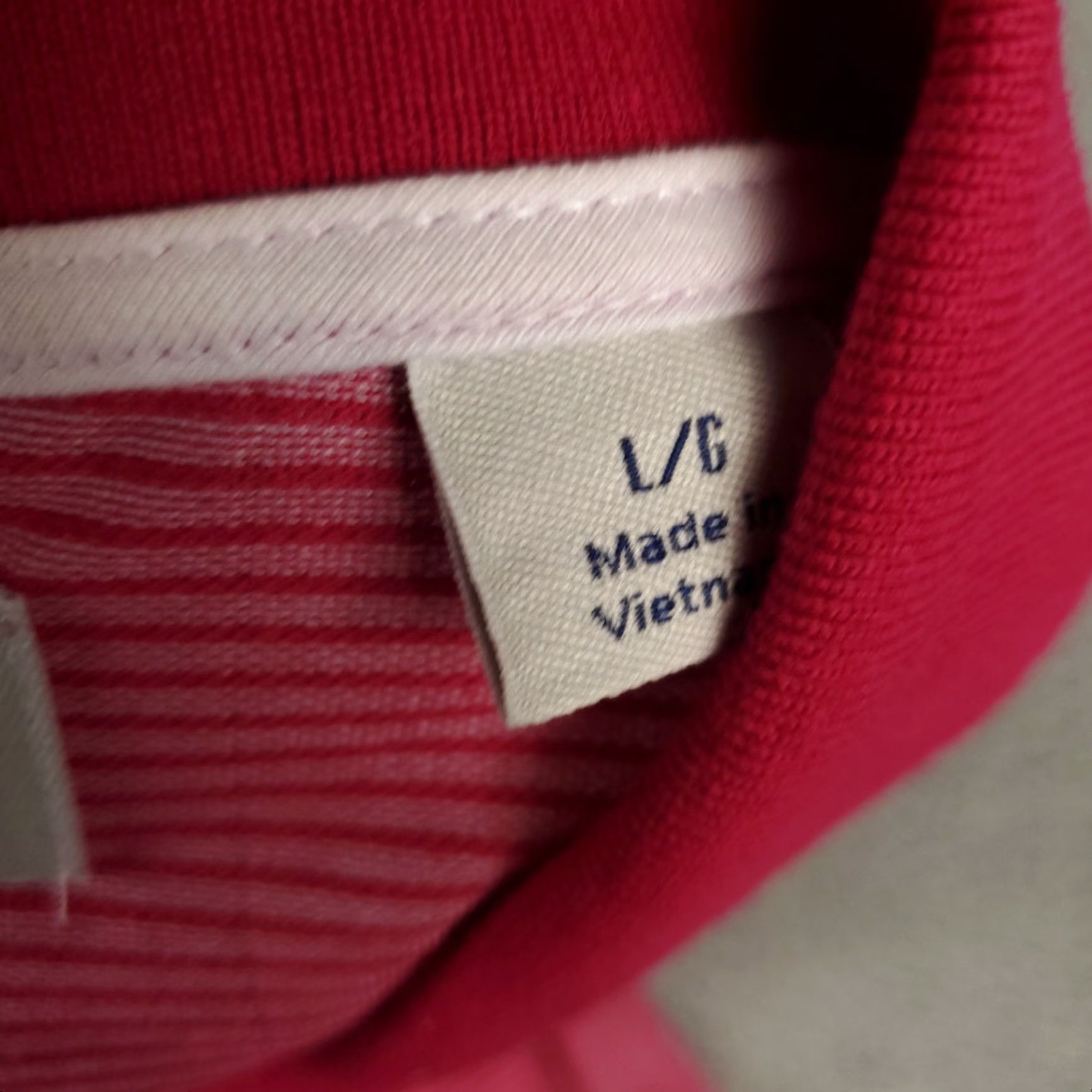 Vintage Penguin Polo Shirt Mens L Red/Pink Striped Polo Shirt Casual Short Sleeve Mens Size US L / EU 52-54 / 3 - 7 Thumbnail