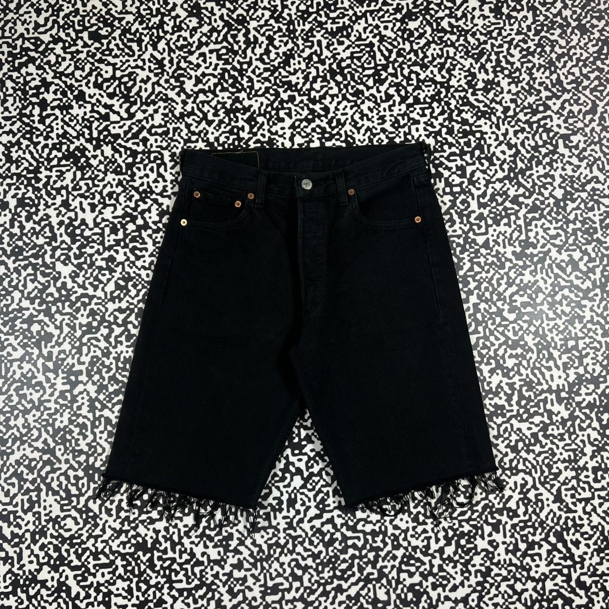 Levi's Vintage Y2K Levis 501 Denim Cropped Shorts Size US 30 / EU 46 - 2 Thumbnail