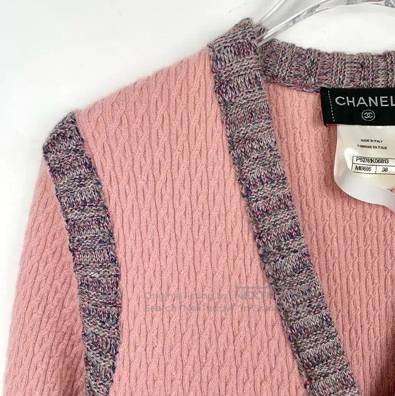 Chanel Chanel Pink Cashmere Blend Dress for Women . Size S / US 4 / IT 40 - 3 Thumbnail