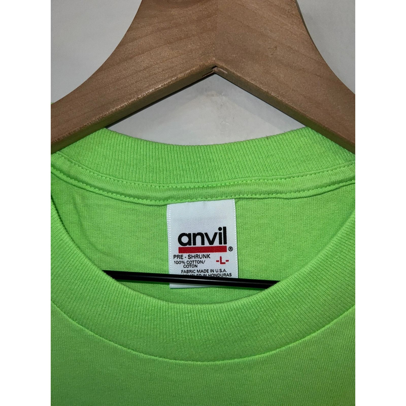 Anvil Vintage Las Vegas Shirt Palm Tree Green Graphic Tee VTG 90s Size US L / EU 52-54 / 3 - 5 Thumbnail