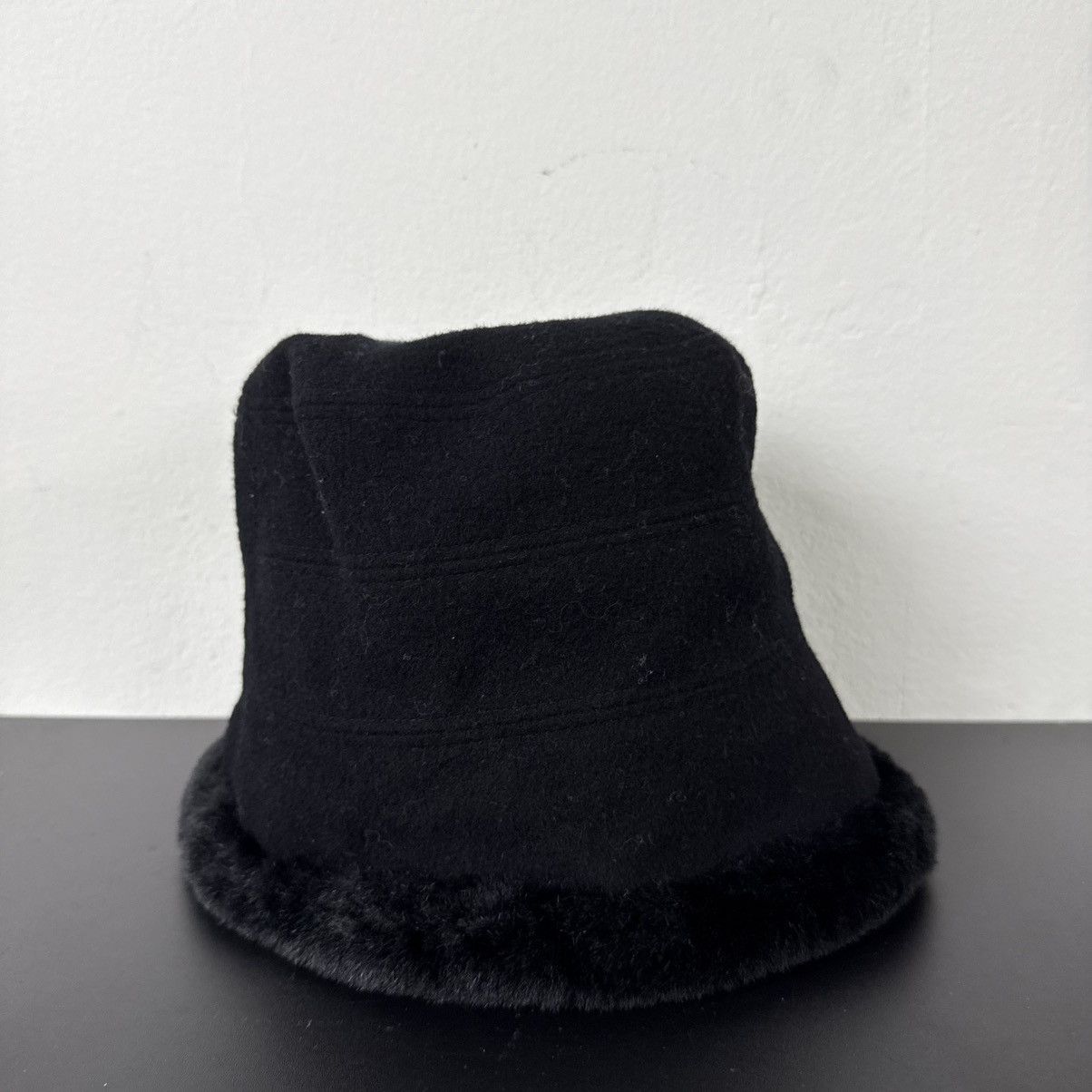 Yohji Yamamoto AW Yohji Yamamoto Ysaccs Fuzzy Hat Fur Size ONE SIZE - 4 Thumbnail