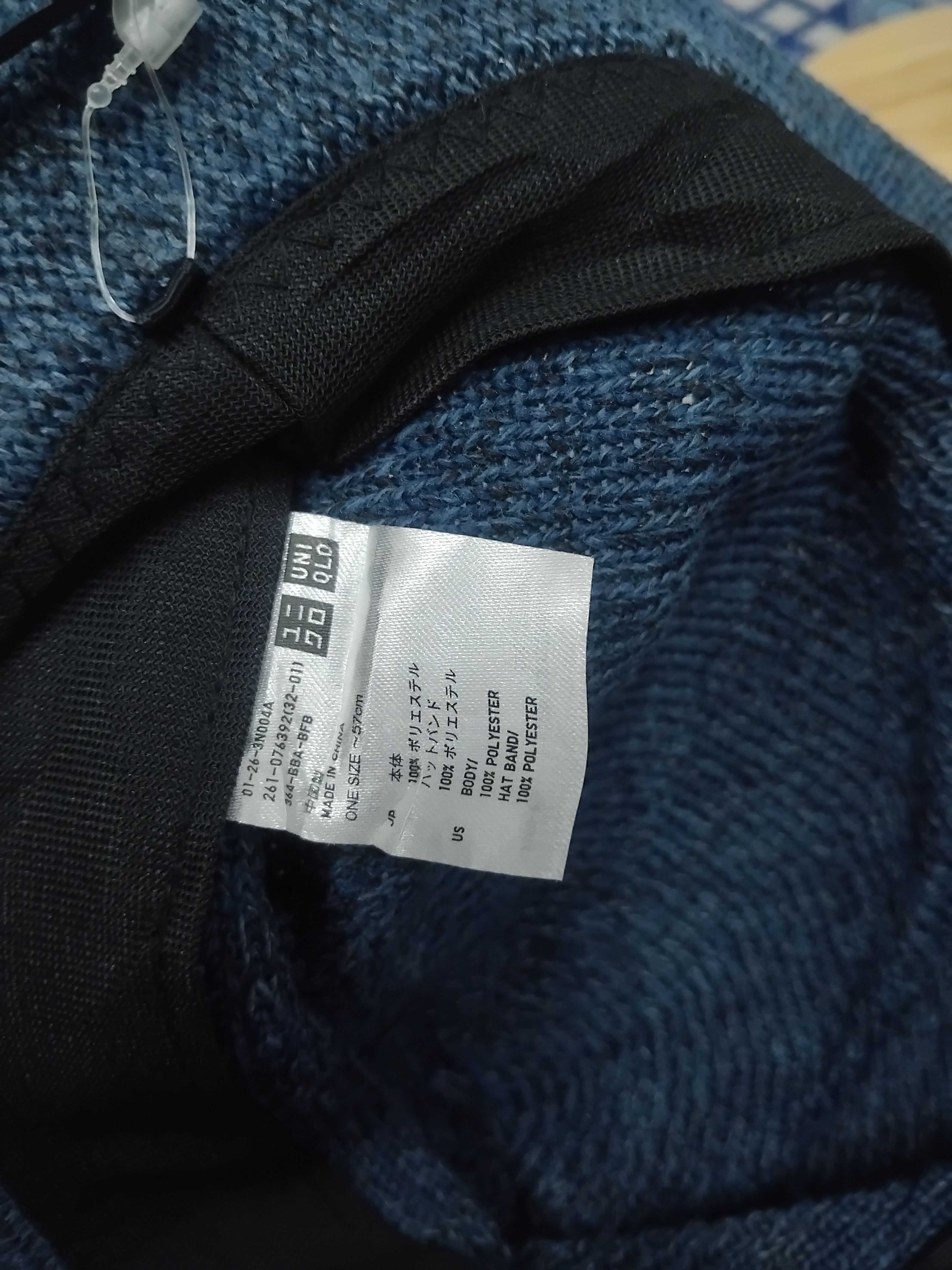 Japanese Brand 💥Uniqlo Blue colour fedora hat Size 38 - 3 Thumbnail