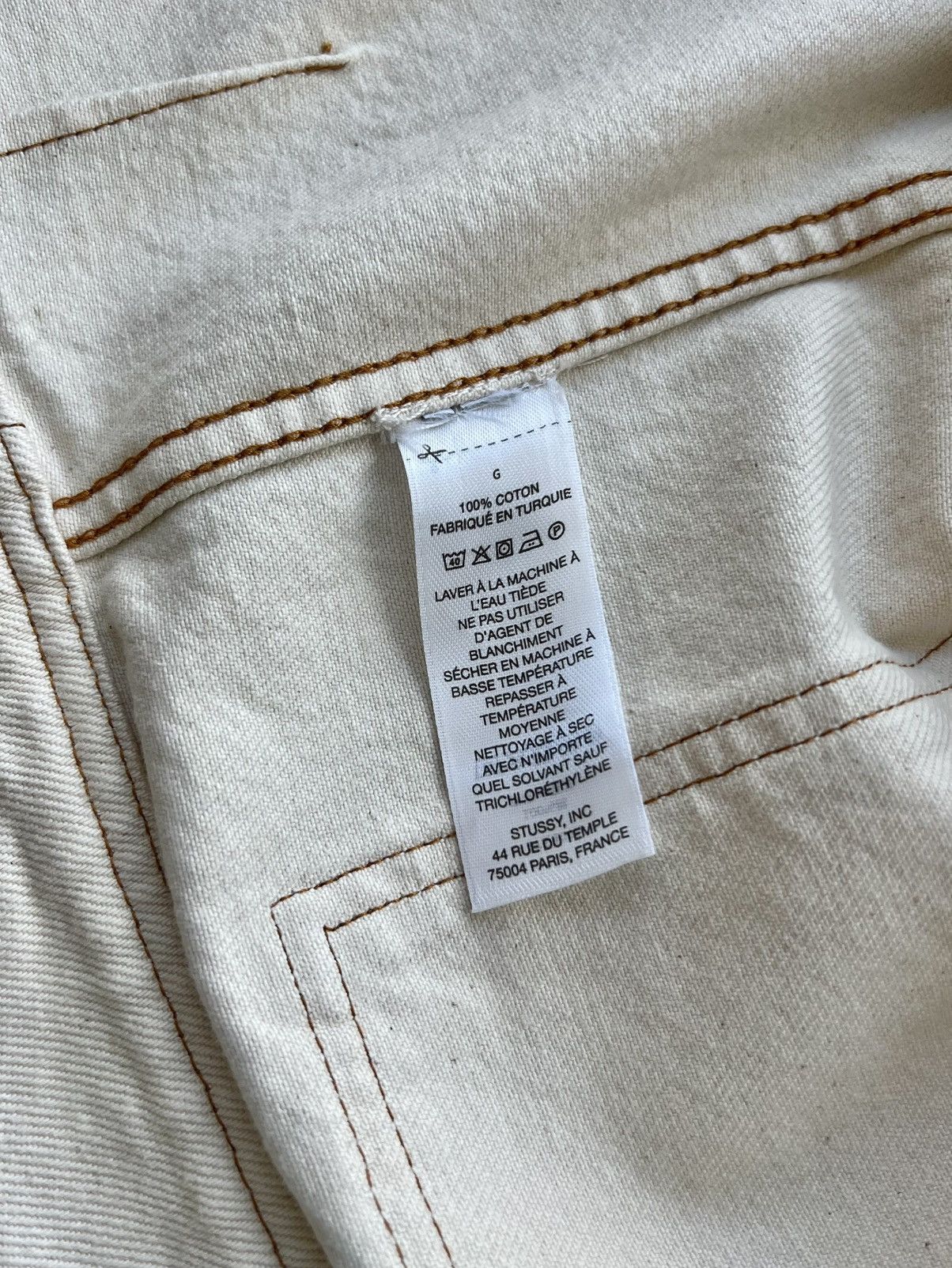 Stussy Stussy Denim Work Jacket Natural Large Size US L / EU 52-54 / 3 - 8 Thumbnail