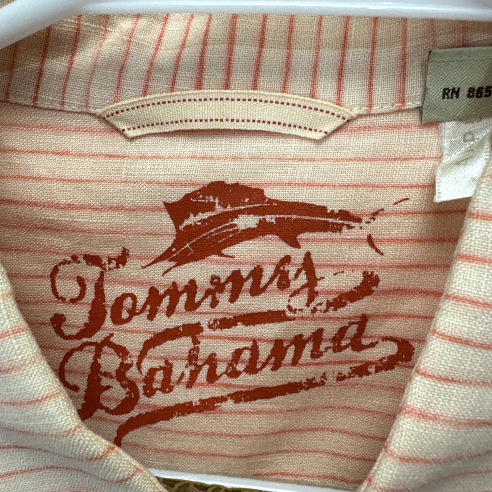 Tommy Bahama VINTAGE Tommy Bahama Men’s Linen Shirt Large Pink Striped Button-Up Casual Beach Resort Size US L / EU 52-54 / 3 - 2 Thumbnail