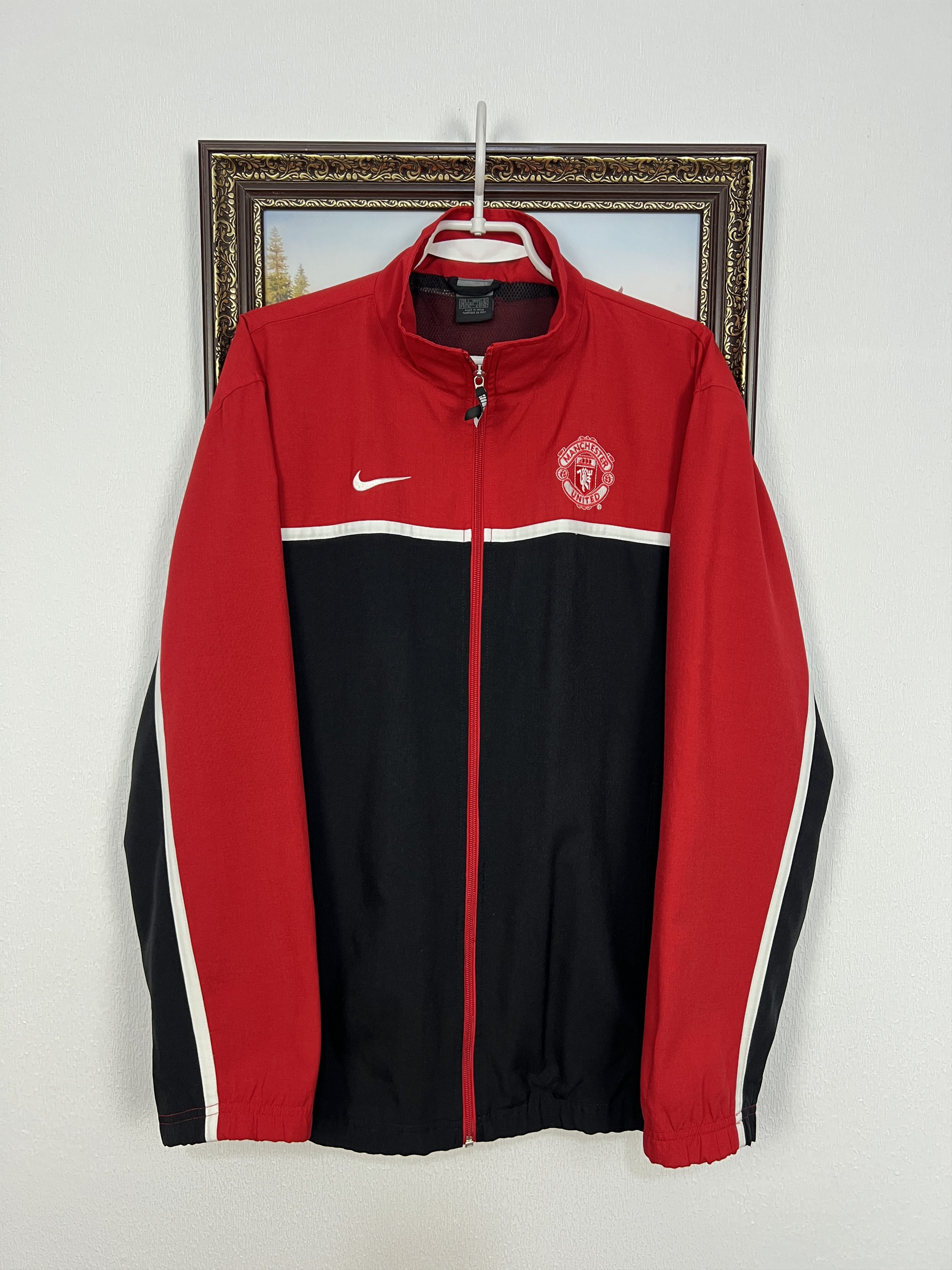 Nike Vintage Nike Manchester United Football Jacket Soccer Size US L / EU 52-54 / 3 - 1 Thumbnail