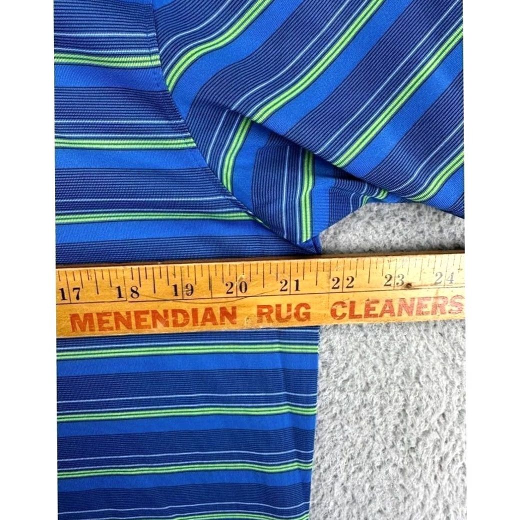 Cutter & Buck Cutter & Buck Polo Shirt Mens M Blue DryTec Golf Striped Logo EUC Size US M / EU 48-50 / 2 - 7 Thumbnail