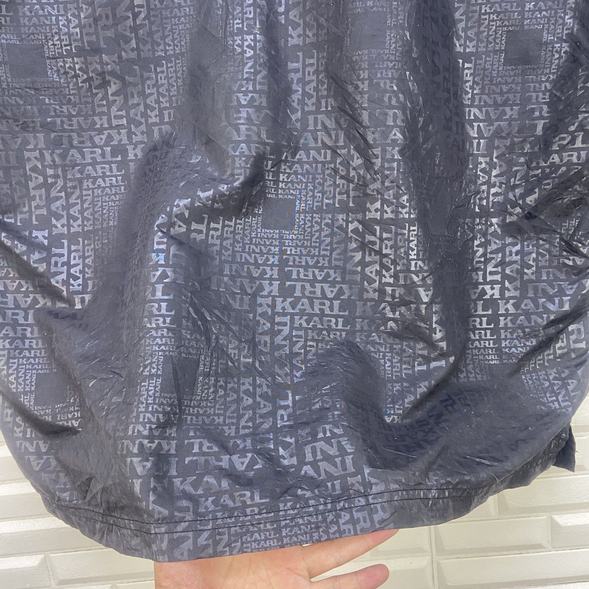 Karl Kani Karl Kani Full Print Monogram Polyester Shirt Size US XL / EU 56 / 4 - 10 Thumbnail