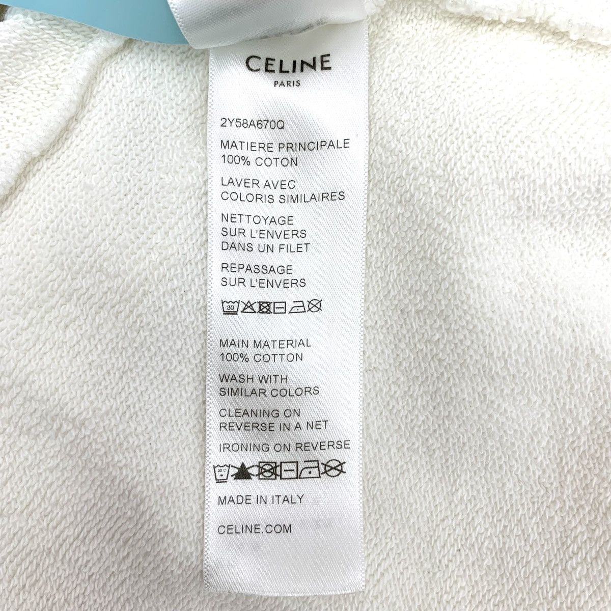 Celine Celine Triomphe Letter Printed Short Sleeve T-shirt K26WX Size S / US 4 / IT 40 - 7 Thumbnail