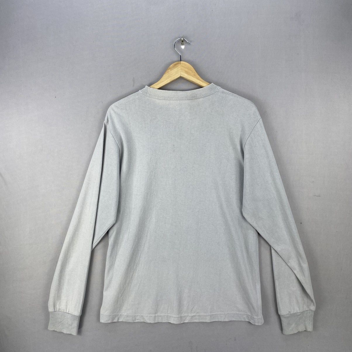 Japanese Brand OshKosh Basic Long Sleeve Tee Light Grey Vintage Fit Size US S / EU 44-46 / 1 - 4 Thumbnail