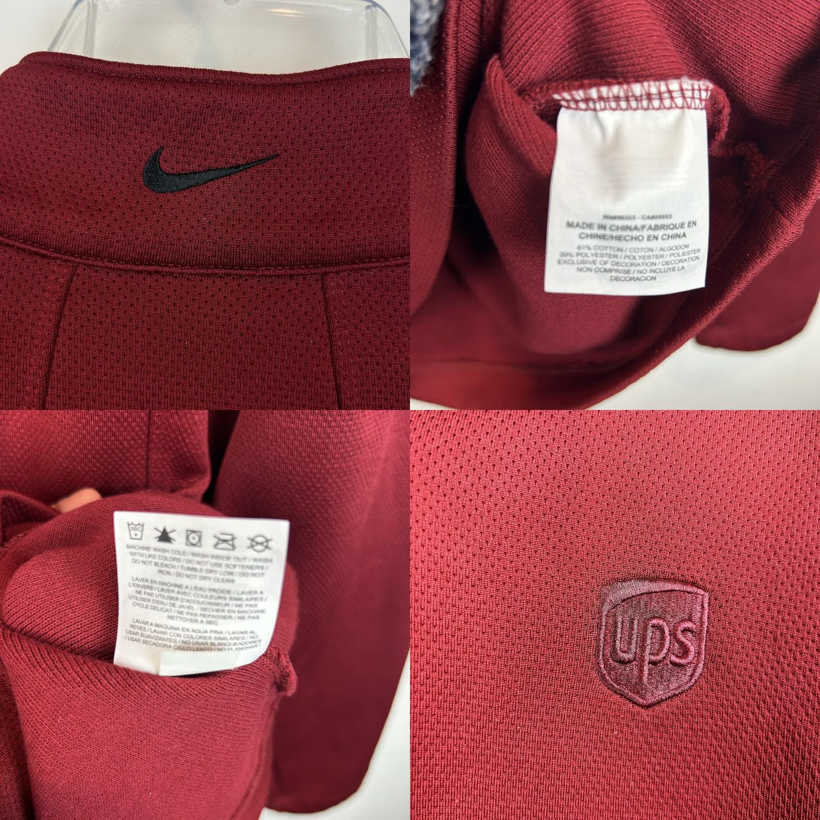 Nike Nike Golf Sweatshirt Mens XL Burgundy Quarter Zip Up Pullover Embroidered UPS Size US XL / EU 56 / 4 - 8 Thumbnail