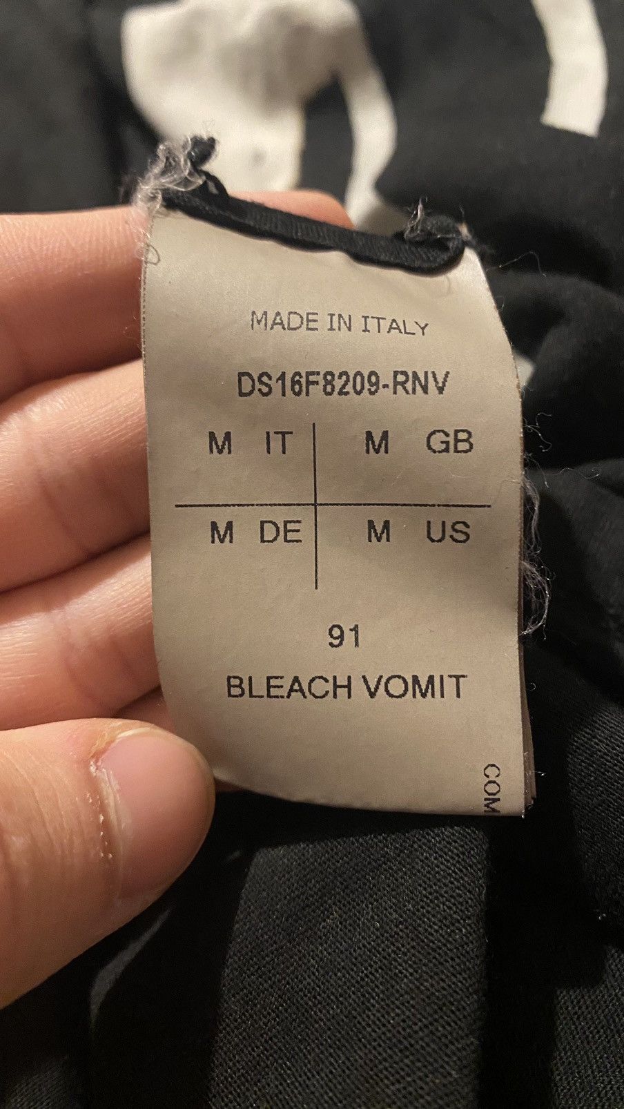 Rick Owens Rick Owens Mastodon "Bleach Vomit" T-Shirt Size US M / EU 48-50 / 2 - 7 Thumbnail