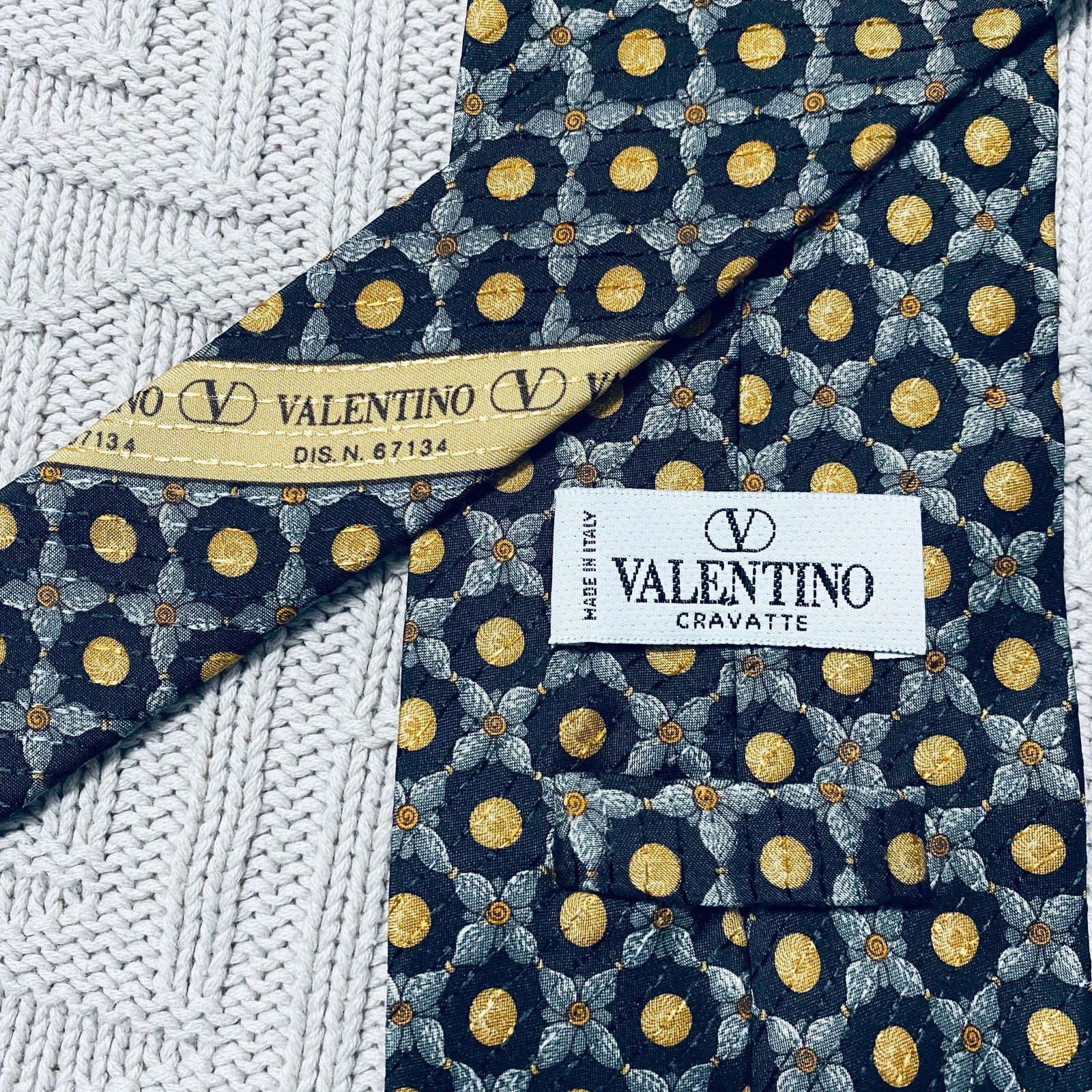 Valentino Valentino golden orb silk tie Size ONE SIZE - 3 Thumbnail