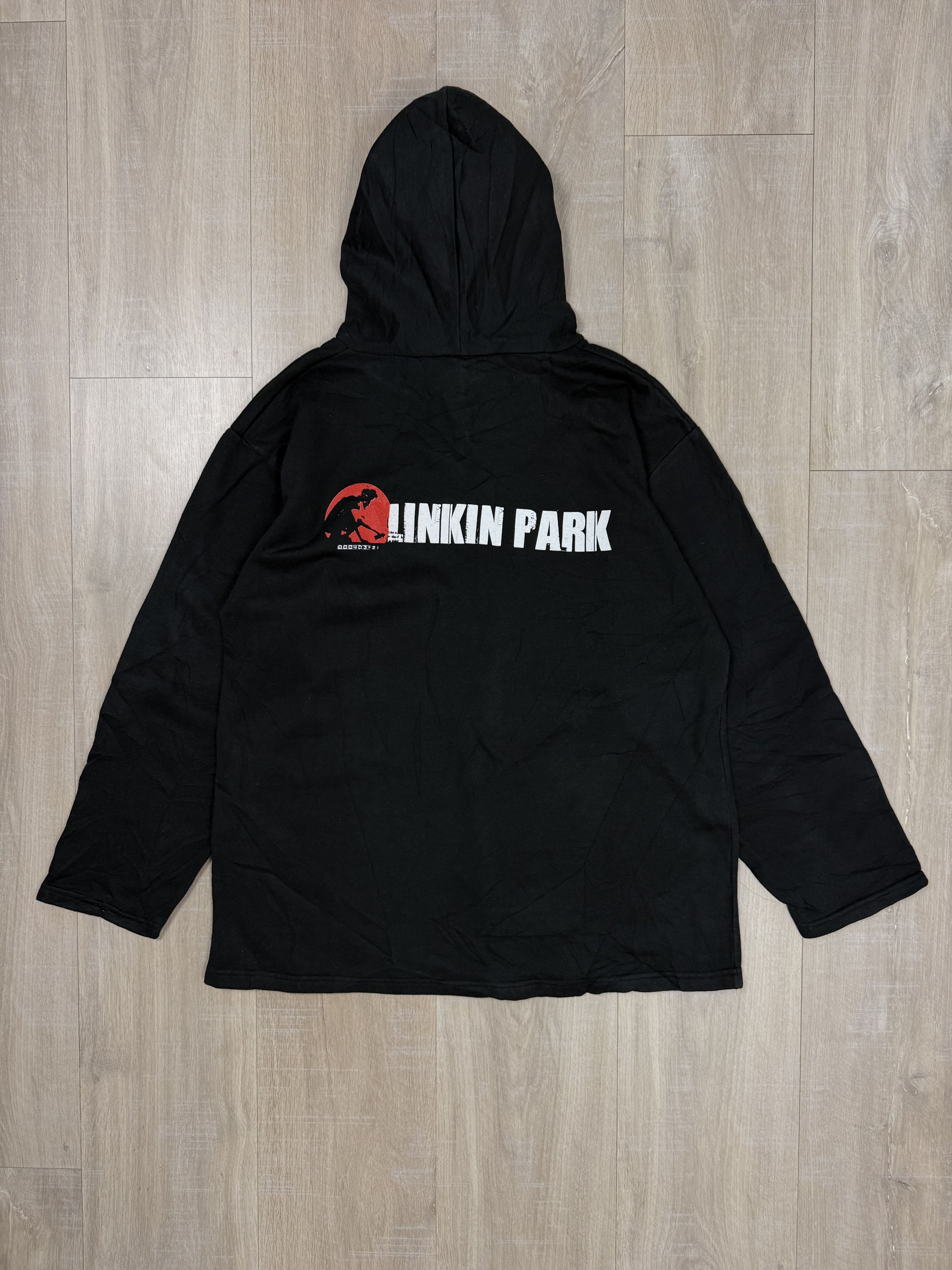 Vintage Vintage 90s Linkin Park Logo Band Hoodie Black Size US M / EU 48-50 / 2 - 6 Thumbnail