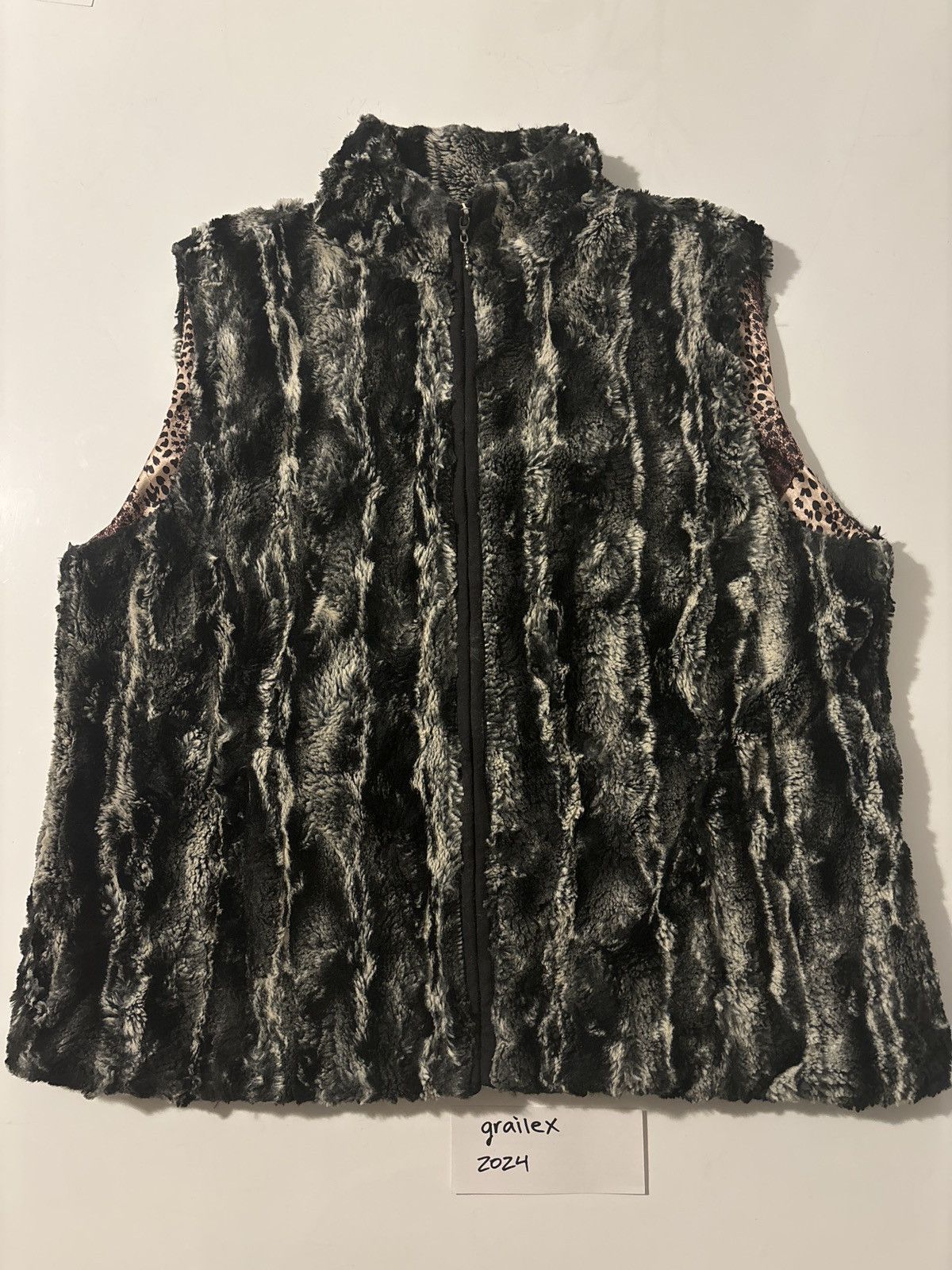 Other Faux Fur Vest Cheetah Print Interior Size XL / US 12-14 / IT 48-50 - 3 Thumbnail