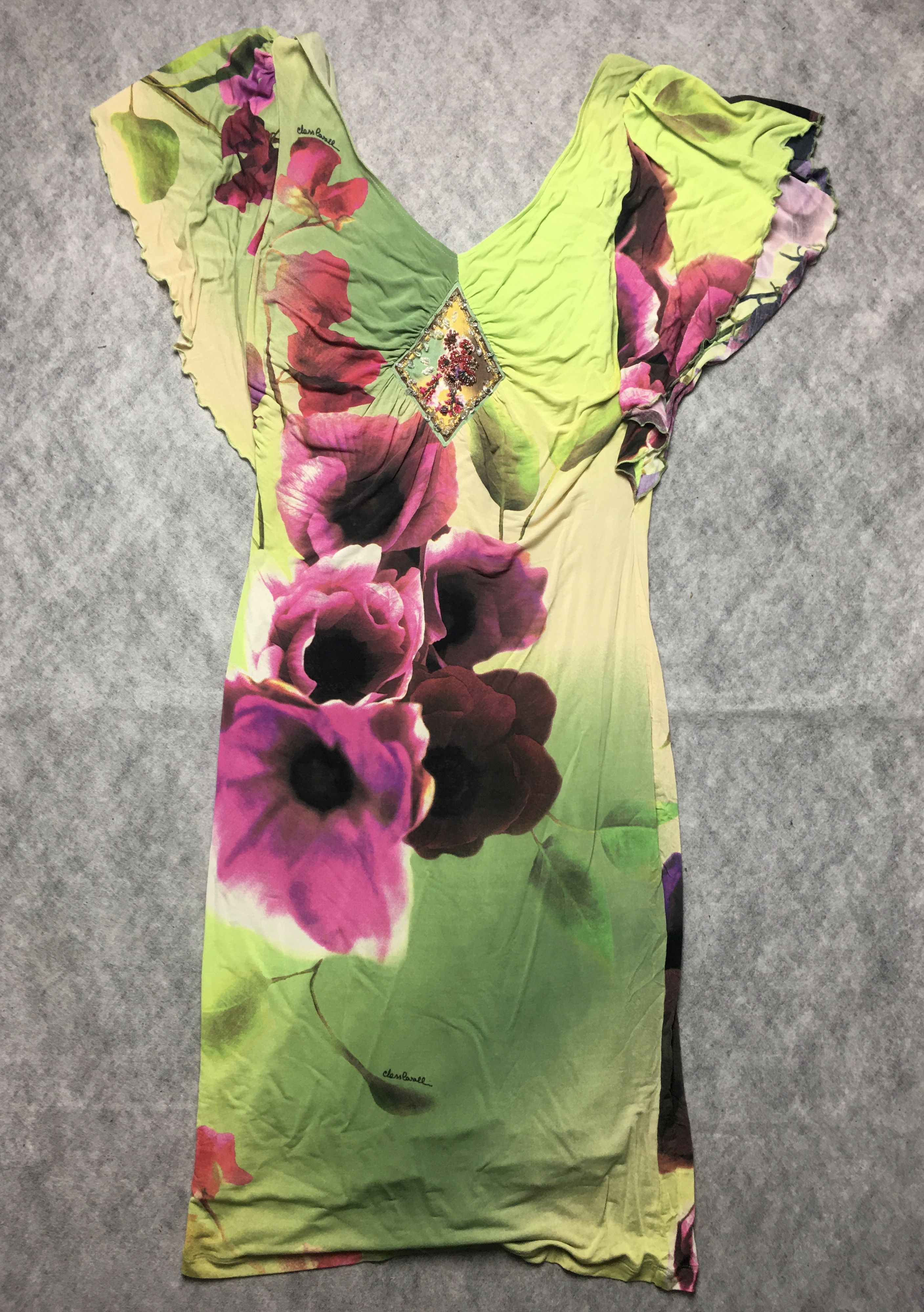 Roberto Cavalli Roberto Cavalli Amazing Floral Summer Dress Ruffles IT 46 Size L / US 10 / IT 46 - 6 Thumbnail