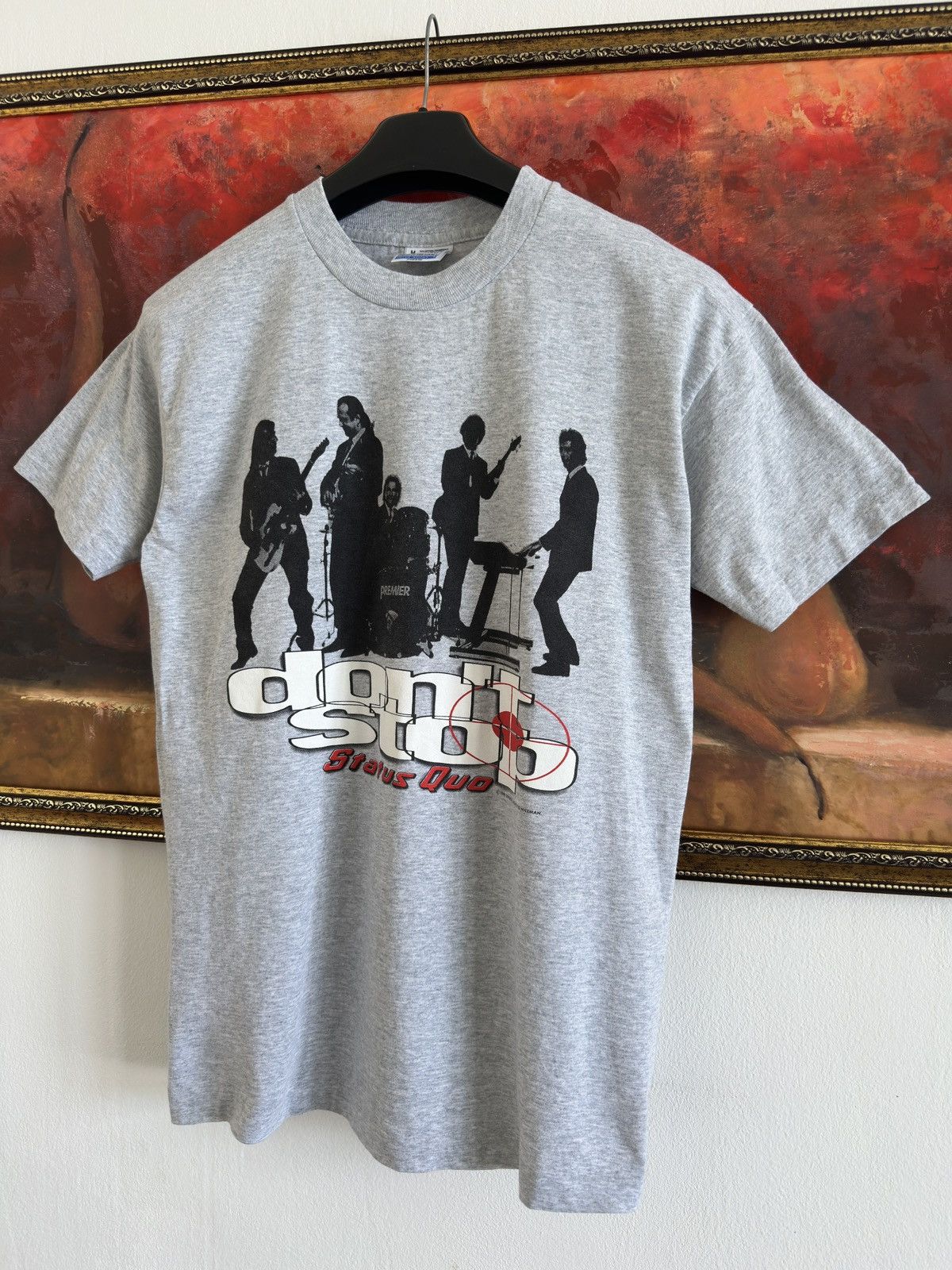 Band Tees Vintage 90s Status Quo Dont Stop Tour Graphic Tshirt Tee Size US M / EU 48-50 / 2 - 2 Thumbnail