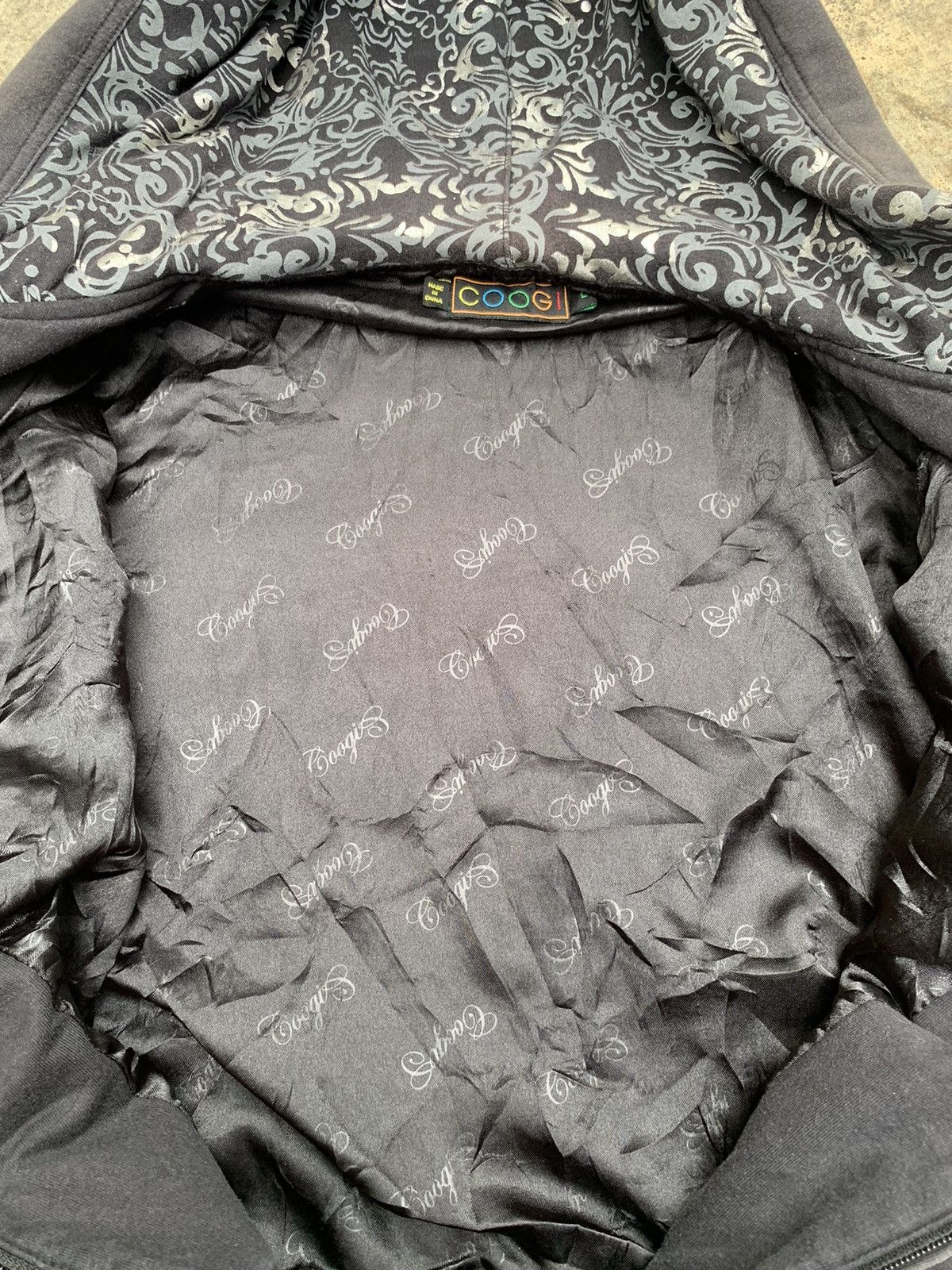 Coogi × Vintage Coogi Australia Full Zip Up Hoodie Black Size L / US 10 / IT 46 - 9 Thumbnail
