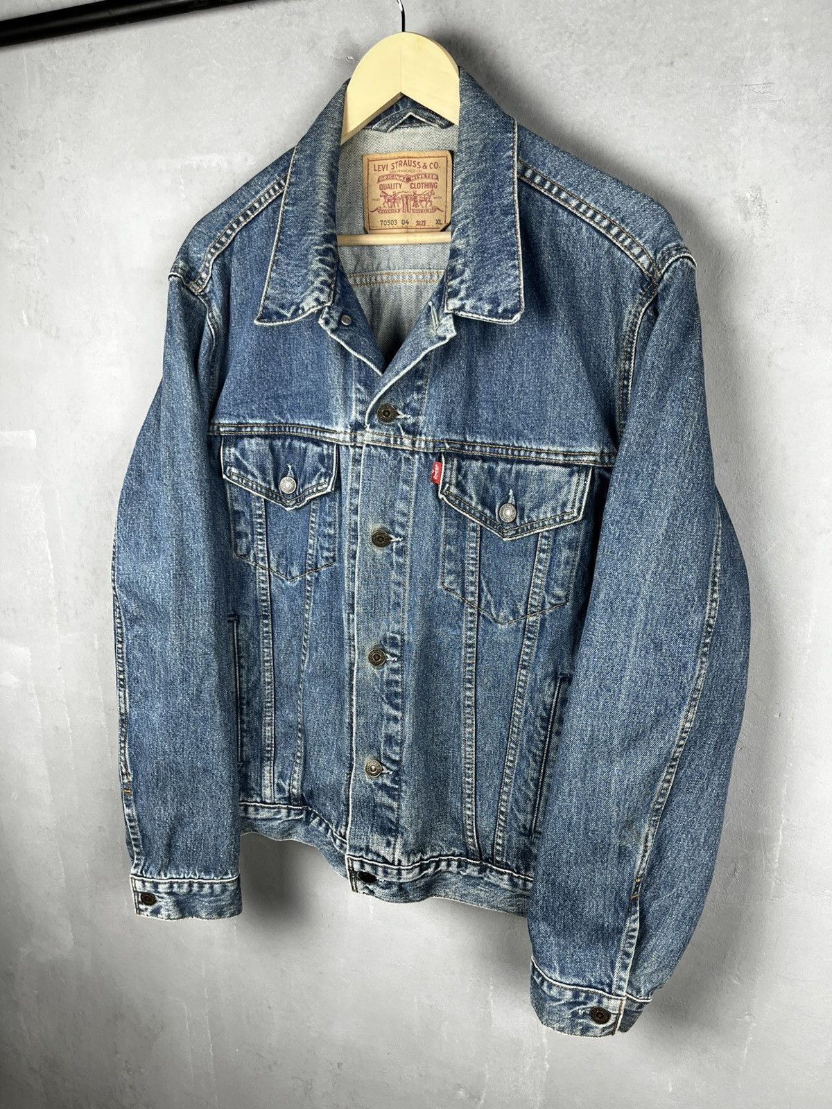 Levi's Vintage Clothing Levis denim jacket vintage 90s Size US XL / EU 56 / 4 - 1 Thumbnail