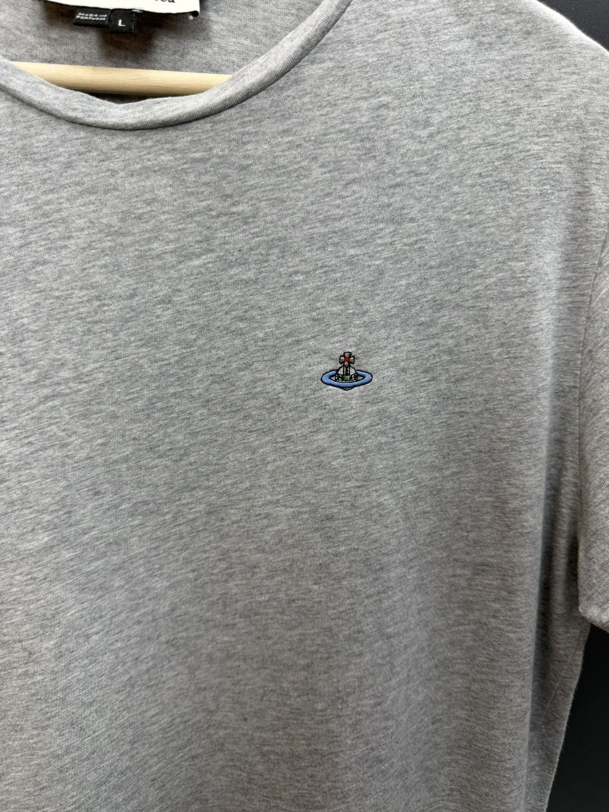 Vivienne Westwood Vivienne Westwood Orb Embroidered T-Shirt Grey Size L Size US L / EU 52-54 / 3 - 3 Thumbnail