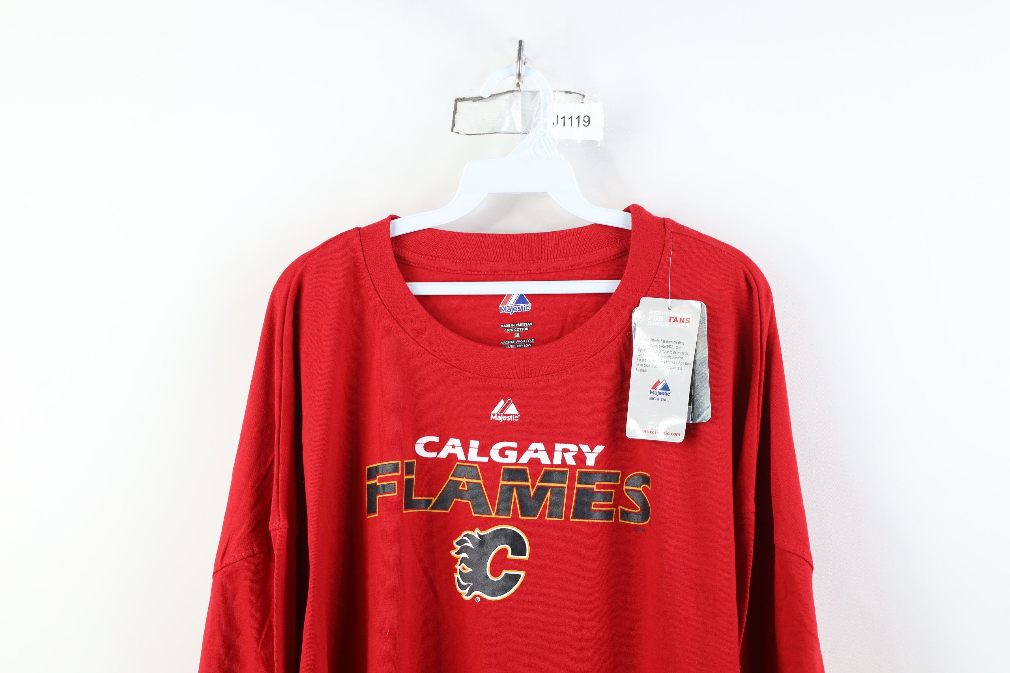 Majestic Deadstock Vintage Y2K Majestic Hockey Long Sleeve T-Shirt Size US XXL / EU 58 / 5 - 2 Thumbnail