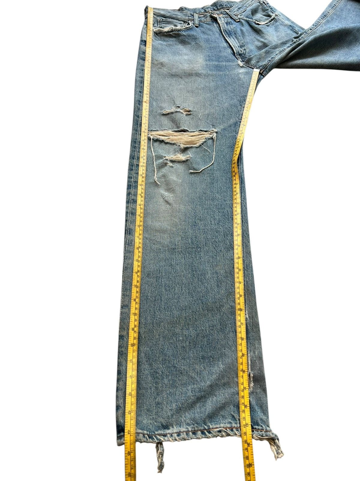 Edwin Vintage Edwin 505 Selvedge Distressed Denim Jeans 31x33 Size US 31 - 13 Thumbnail