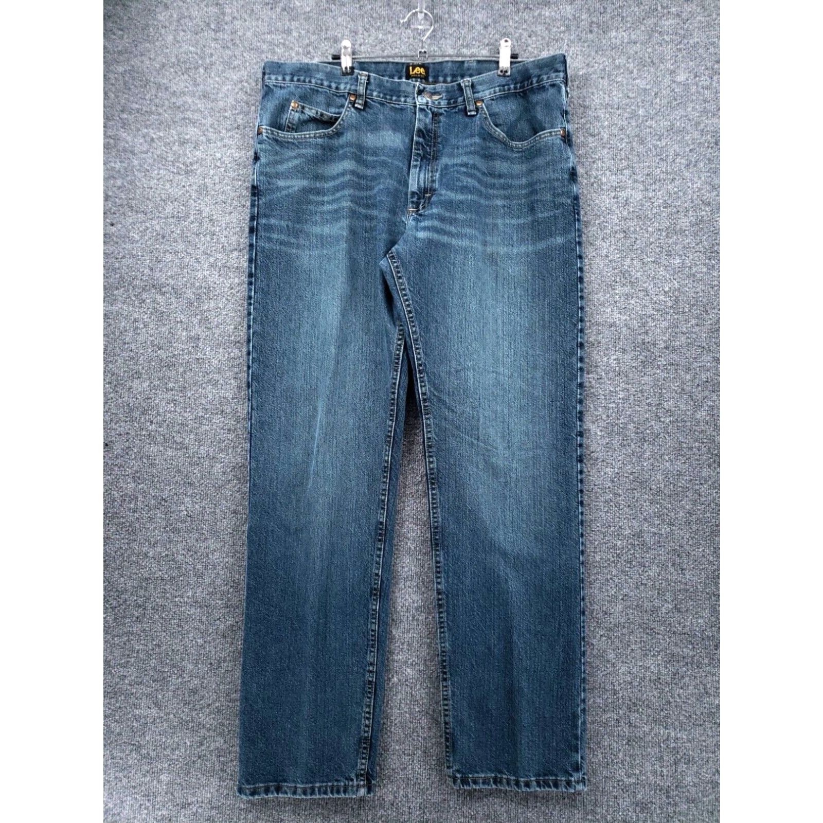 90s Lee Men’s buy Straight Leg Jeans Medium Wash Vintage Look 38X34