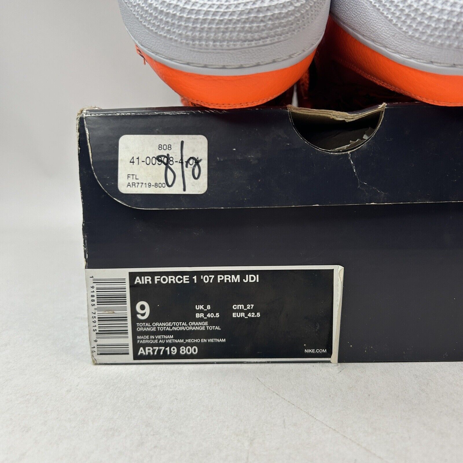 Nike Nike Air Force 1 07’ Low PRM JDI Just Do It “Total Orange” Size US 9 / EU 42 - 8 Thumbnail