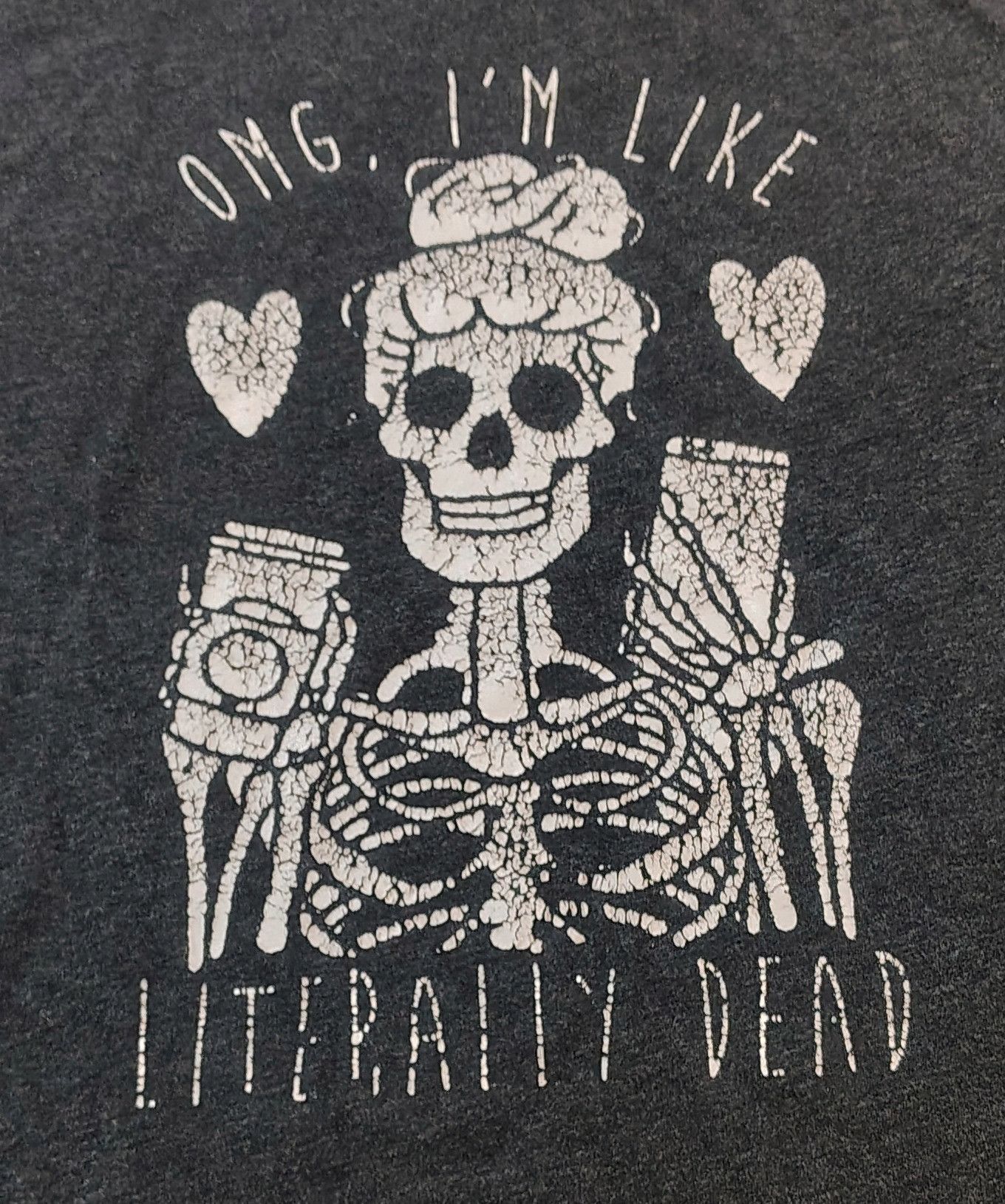 Next Level Apparel Women's XL OMG I'm Like Literally Dead Coffee Mom T-Shirt Size XL / US 12-14 / IT 48-50 - 2 Thumbnail