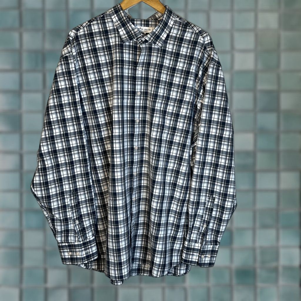 Peter Millar Peter Millar Summer Comfort Dorton Performance Poplin Sport Shirt MF22EW04SL 2XL Multicolor Mens Long Sleeve Button-Up Shirt Size US XXL / EU 58 / 5 - 1 Thumbnail