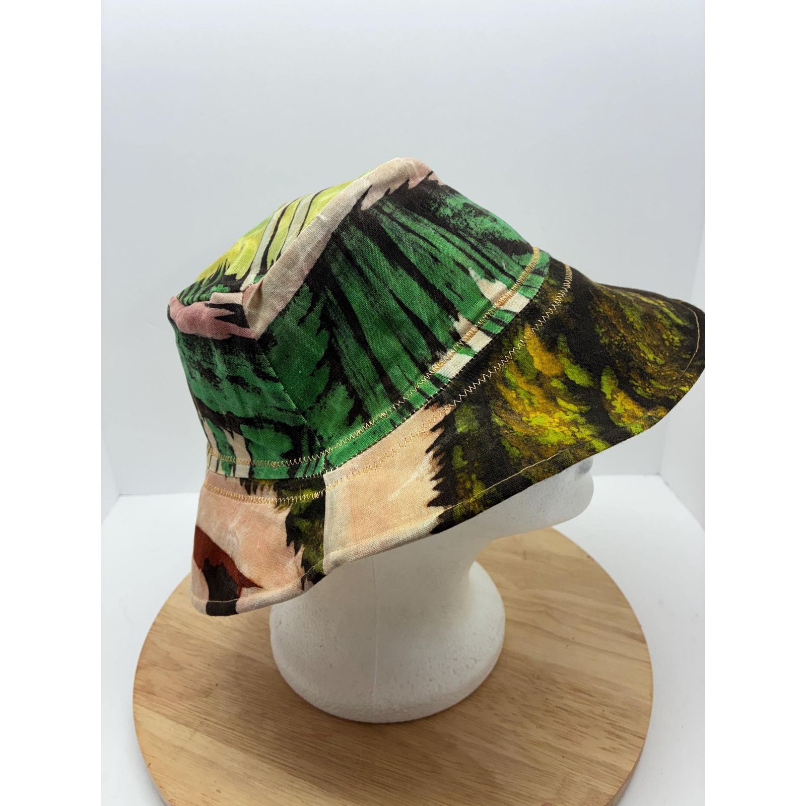 Other The Canopy — Upcycled Waxed Cotton Bucket Hat, Tropical Size ONE SIZE - 7 Thumbnail