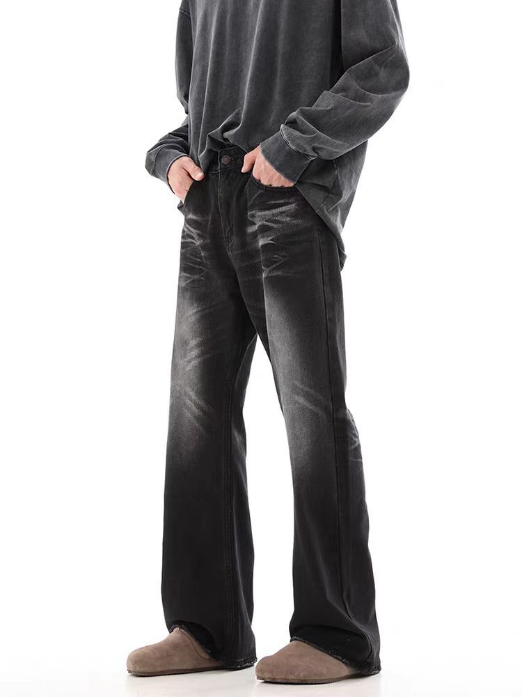 Jean Rinse-Washed Black Relaxed Fit Jeans Size US 32 / EU 48 - 4 Thumbnail