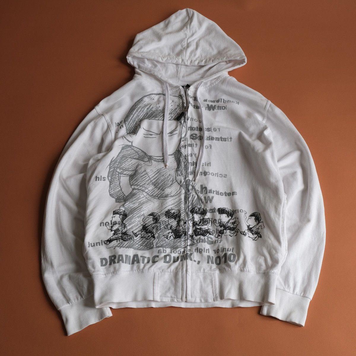 image of Number N Ine x Takahiromiyashita The Soloist Number (N)Ine X Team Slamdunk Shohoku Zipper Hoodie in