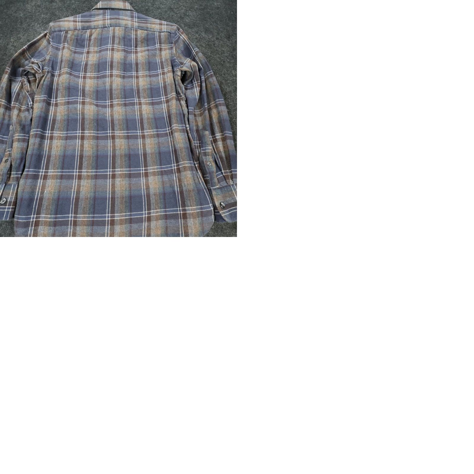 Joseph Abboud Joseph Abboud Button Up Shirt Mens Small Blue Plaid Long Sleeve Cotton Size US S / EU 44-46 / 1 - 9 Thumbnail