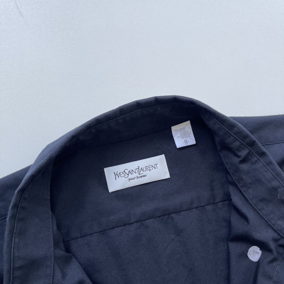 Vintage × Yves Saint Laurent Yves Saint Laurent Pour Homme Vintage 90’s Long Sleeve Shirt Size US L / EU 52-54 / 3 - 7 Thumbnail