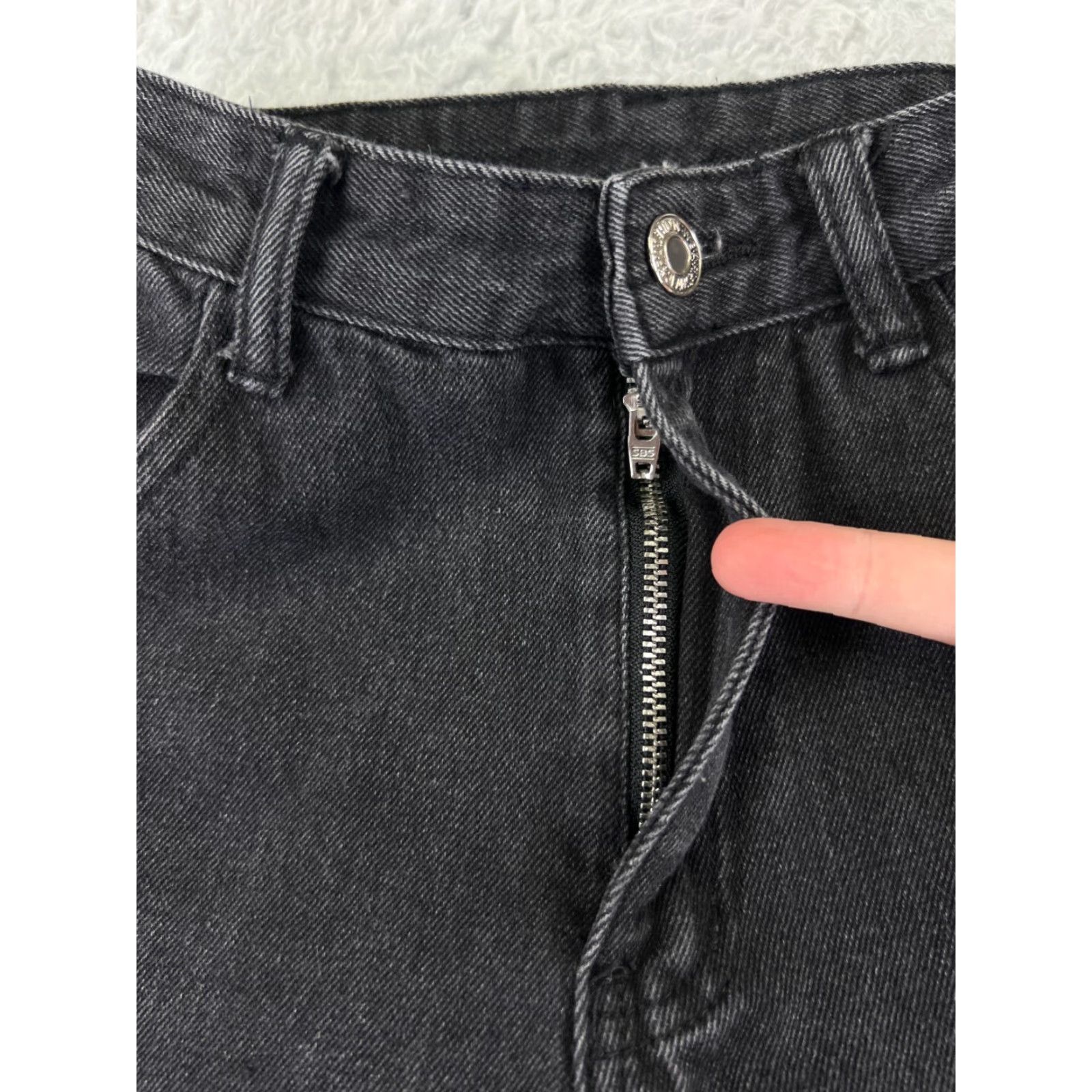 Vintage VINTAGE Wake Jeans Jeans Womens 2 Black Wide Leg Relaxed Fit Cargo Skate Y2K Style 23x30 90s Womens Size 40" / US 18 - 5 Thumbnail